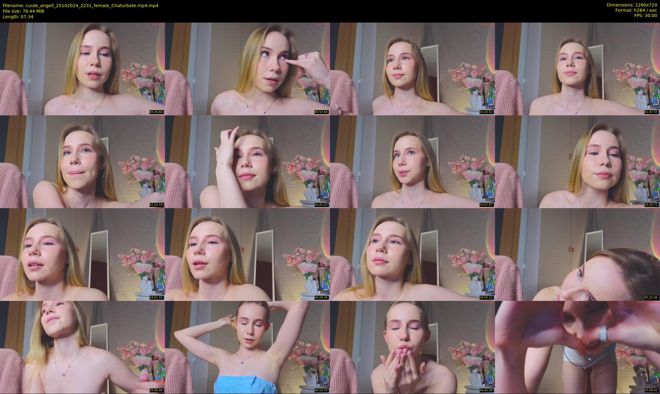 cuute_angell — 8 minute Chaturbate female cam show recording, 720p, Oct 25, 2024