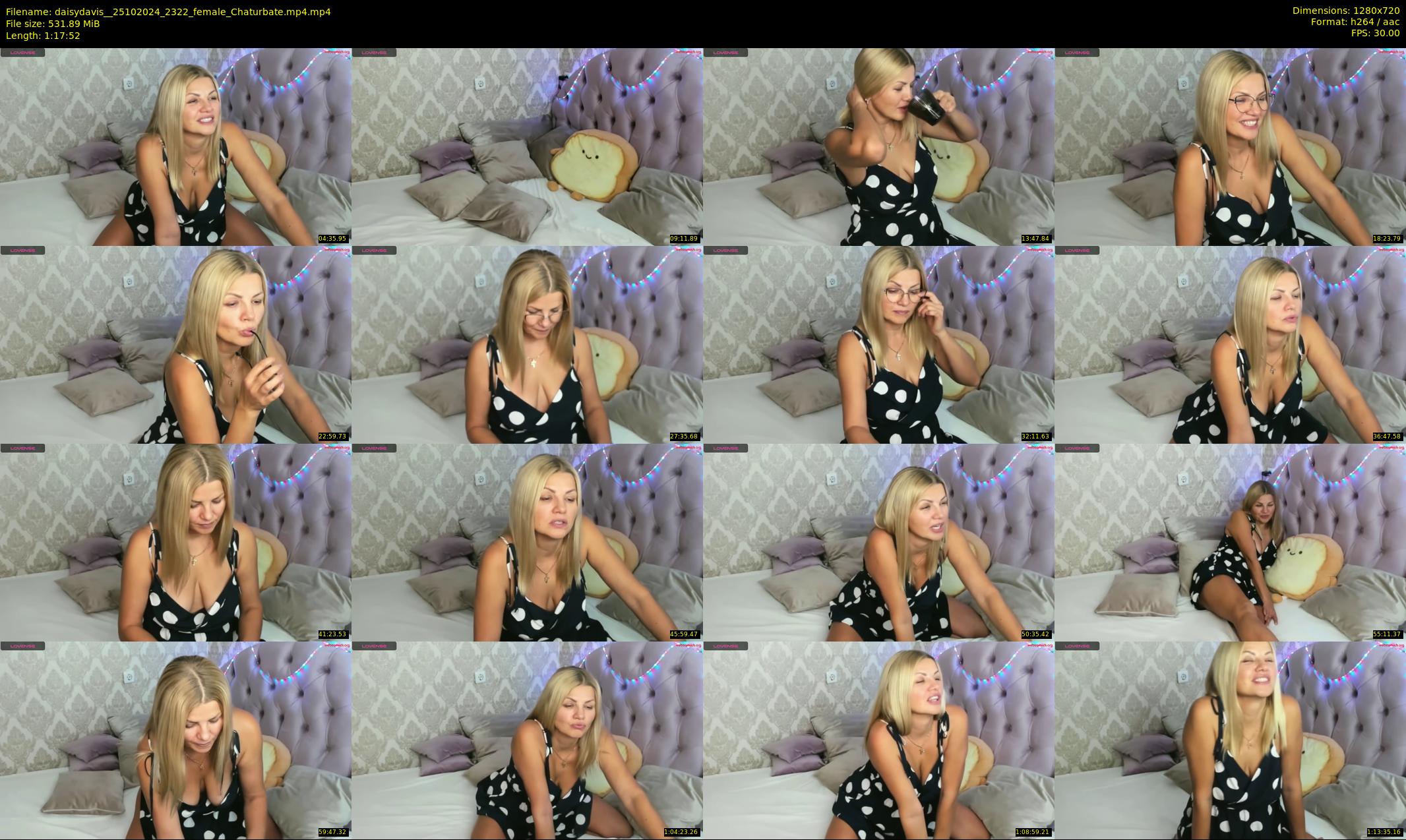 daisydavis_ — 78 minute Chaturbate female cam show recording, 720p, Oct 25, 2024