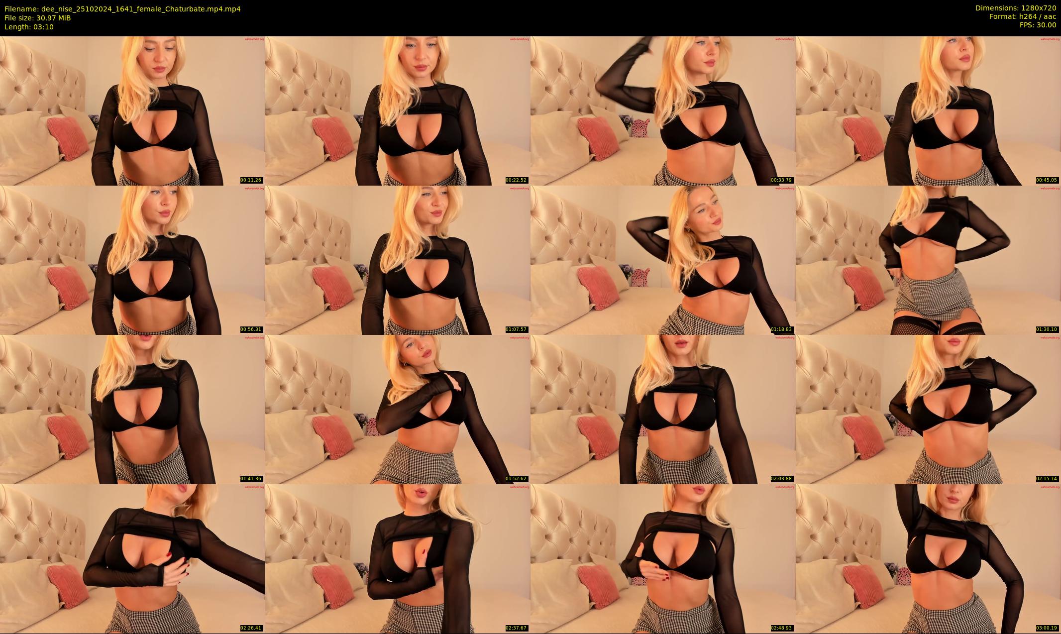 dee_nise — 4 minute Chaturbate female cam show recording, 720p, Oct 25, 2024