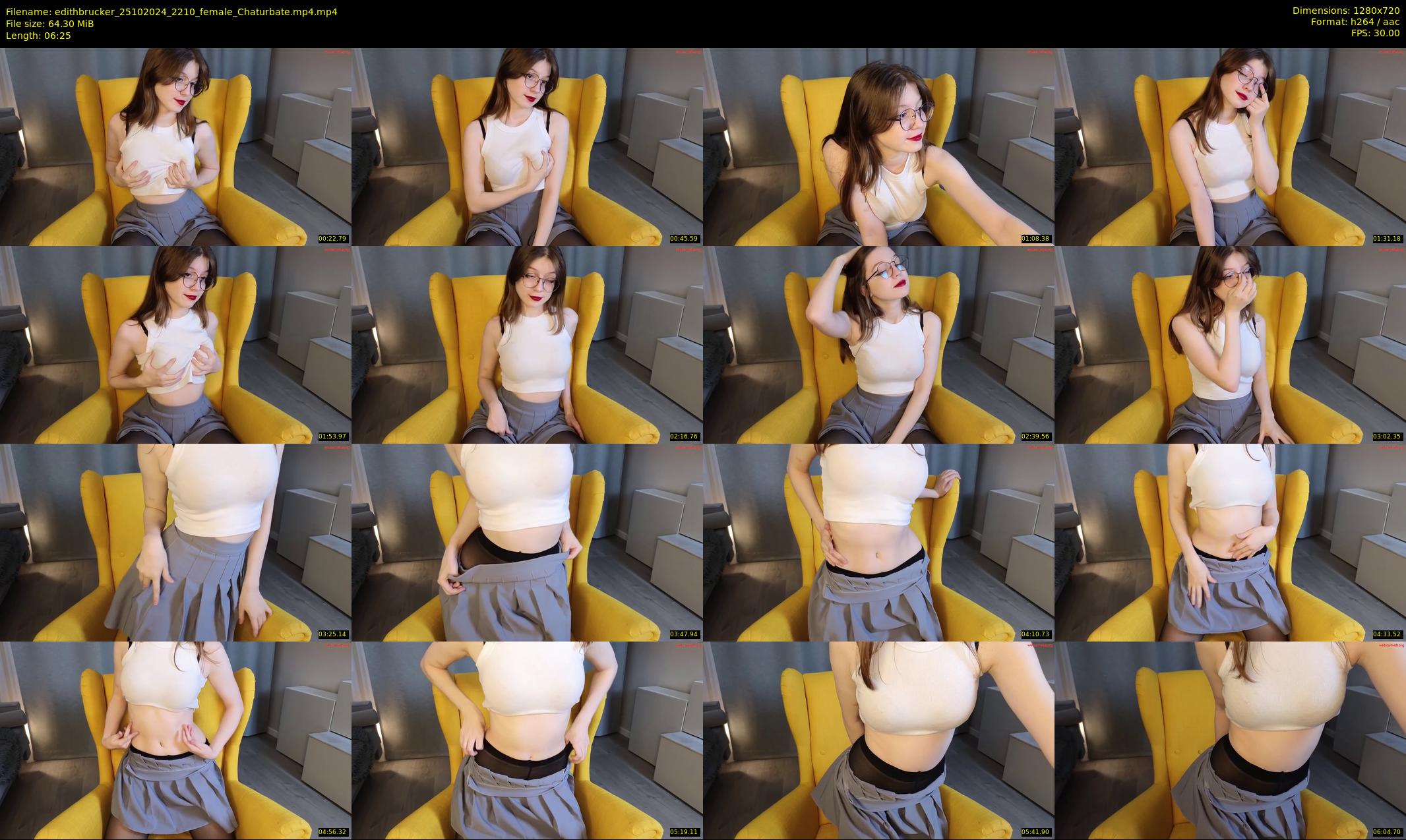 edithbrucker — 7 minute Chaturbate female cam show recording, 720p, Oct 25, 2024