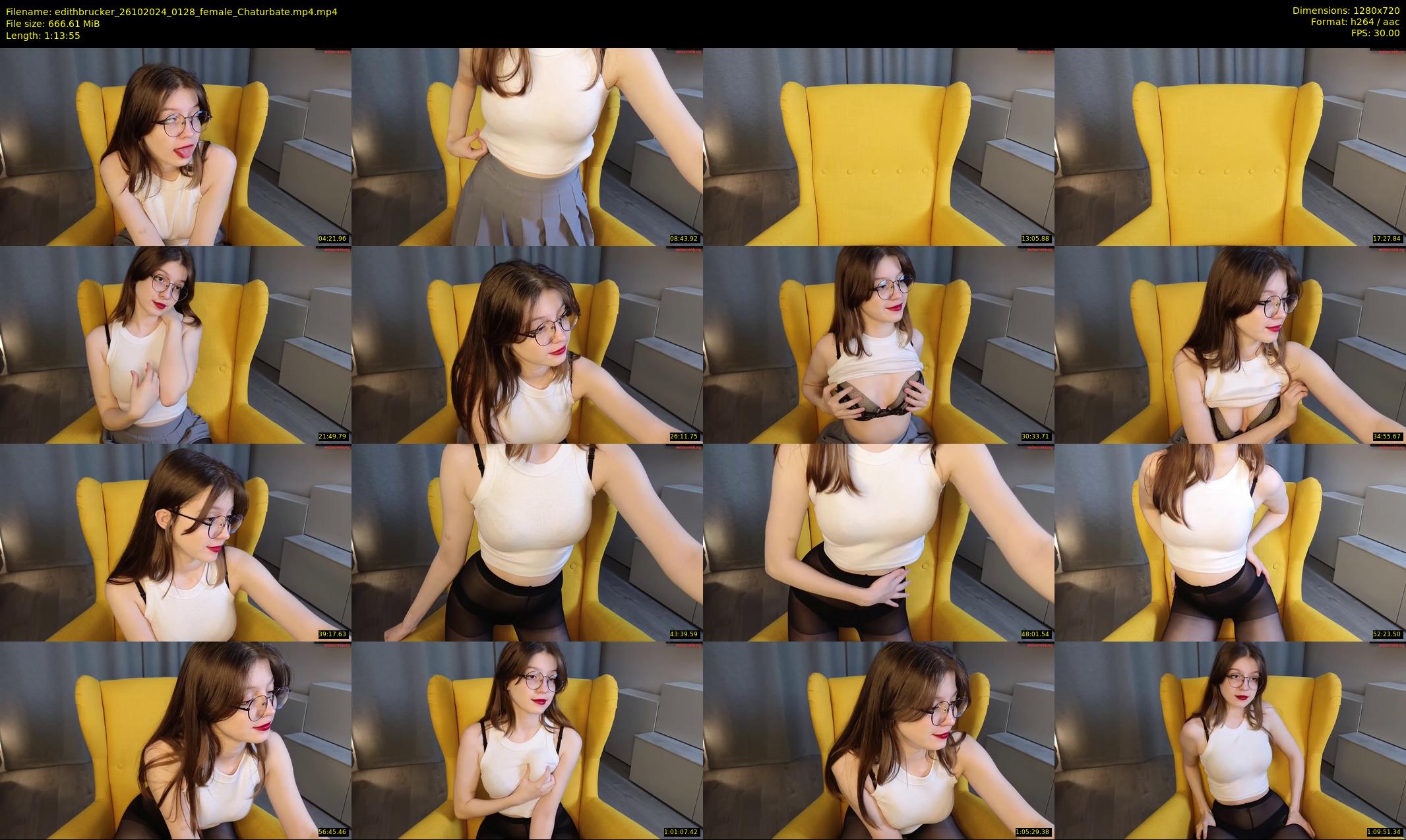 edithbrucker — 74 minute Chaturbate female cam show recording, 720p, Oct 26, 2024