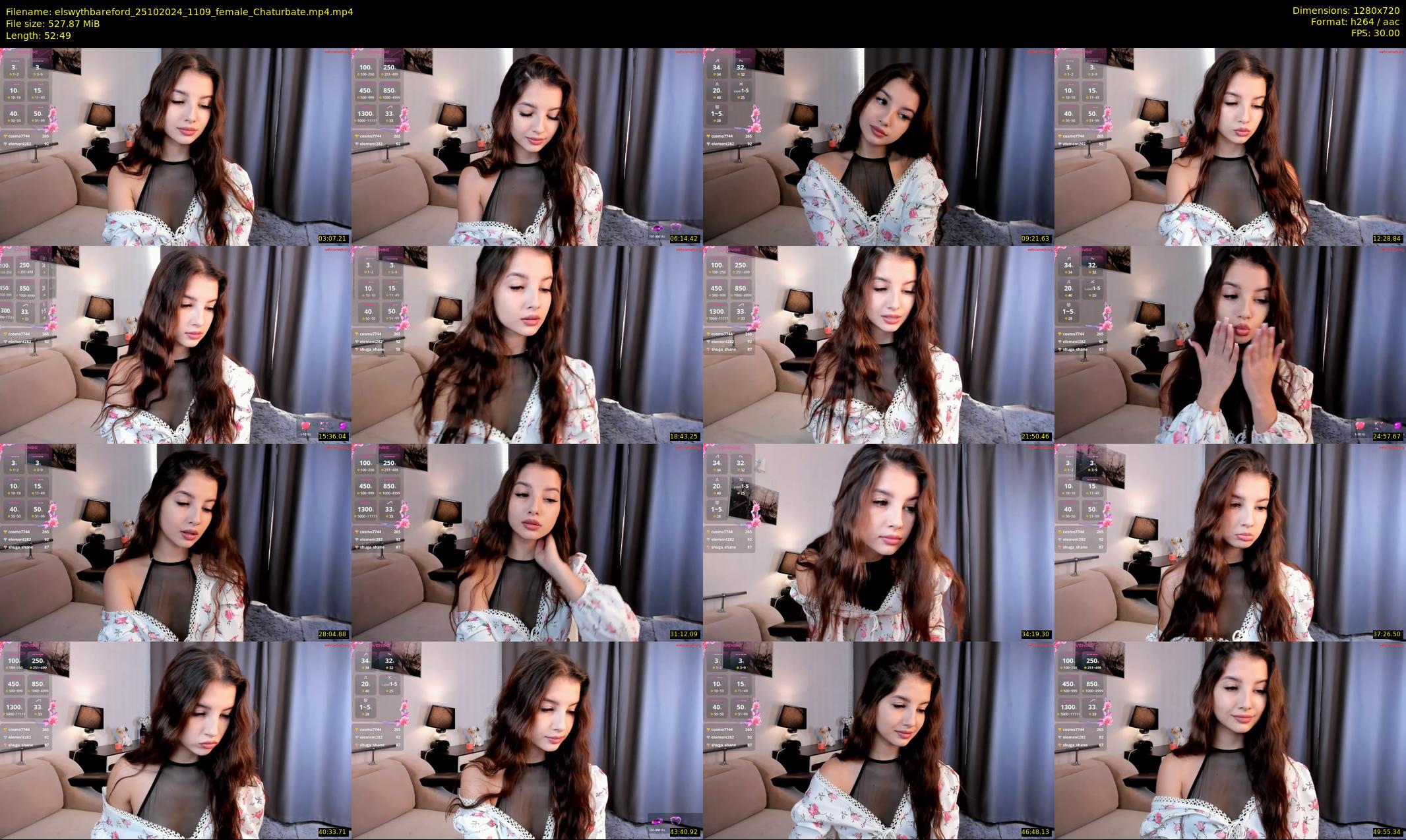 elswythbareford — 53 minute Chaturbate female cam show recording, 720p, Oct 25, 2024