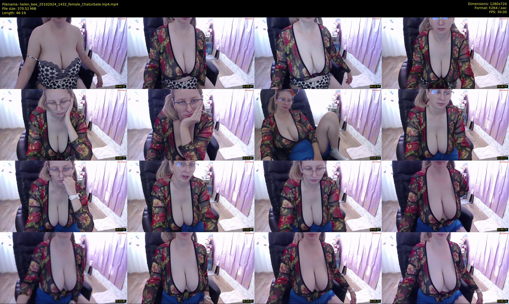 helen_bee — 47 minute Chaturbate female cam show recording, 720p, Oct 25, 2024