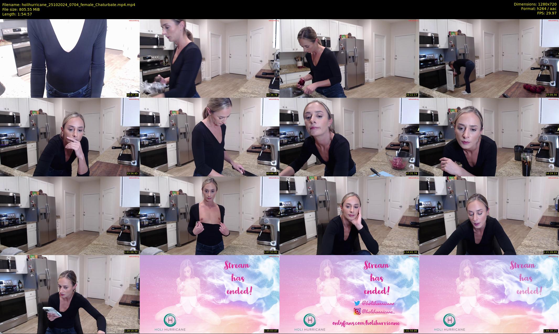 holihurricane — 115 minute Chaturbate female cam show recording, 720p, Oct 25, 2024