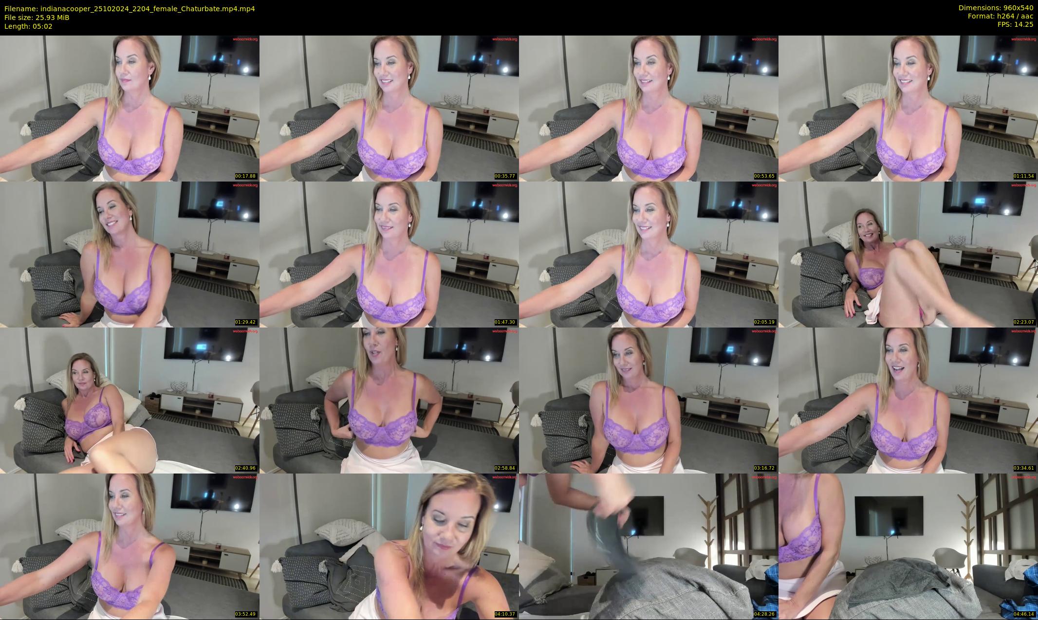 indianacooper — 6 minute Chaturbate female cam show recording, 480p, Oct 25, 2024