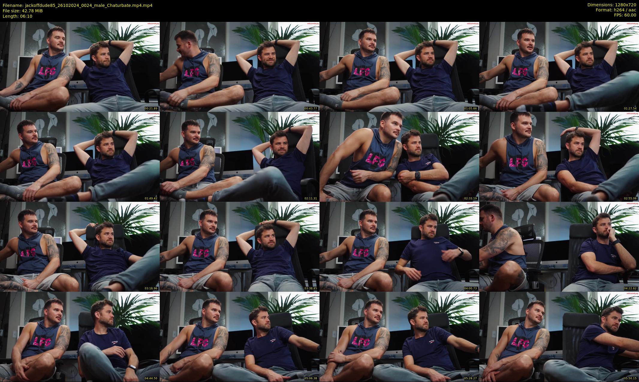 jackoffdude85 — 7 minute Chaturbate male cam show recording, 720p, Oct 26, 2024