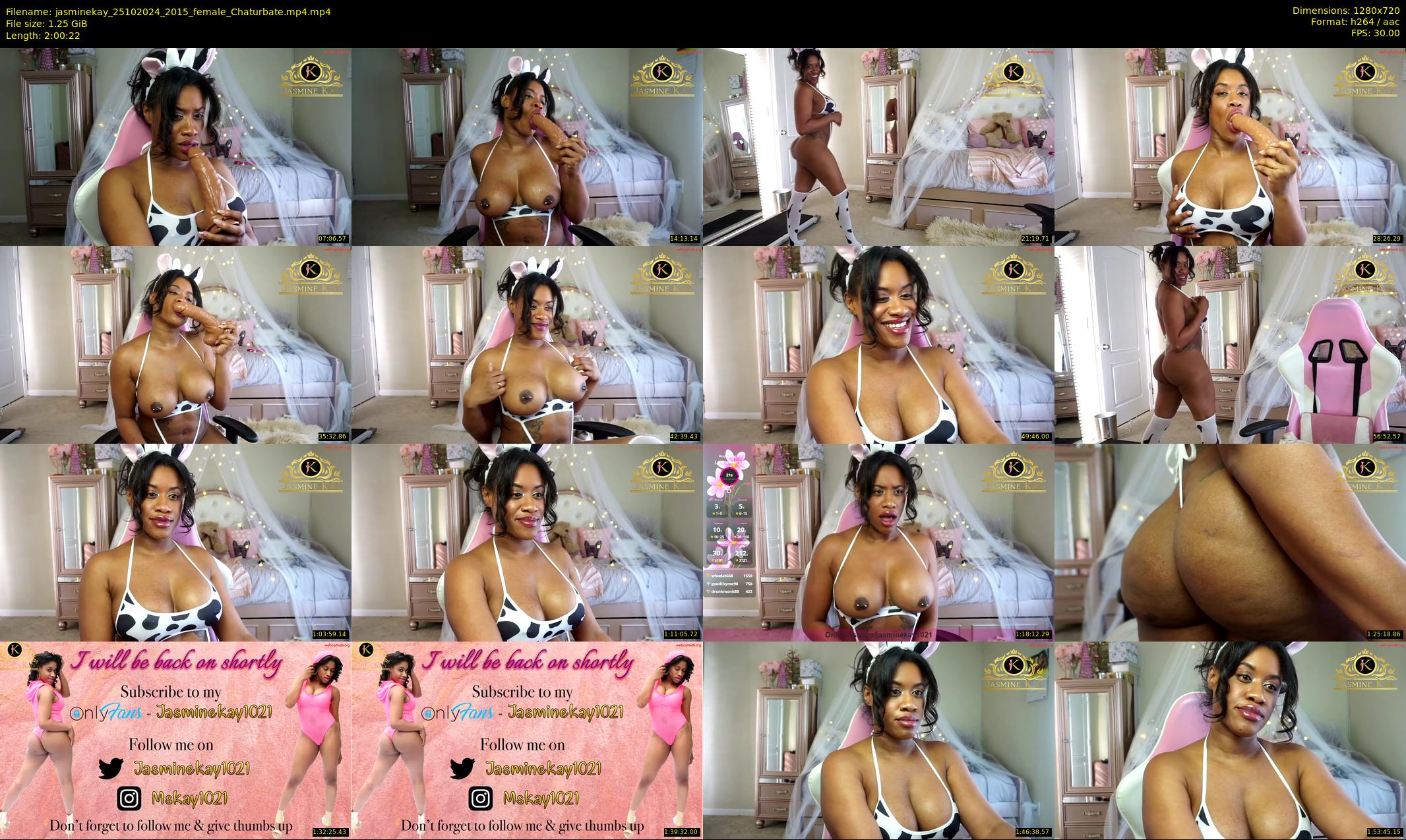 jasminekay — 121 minute Chaturbate female cam show recording, 720p, Oct 25, 2024