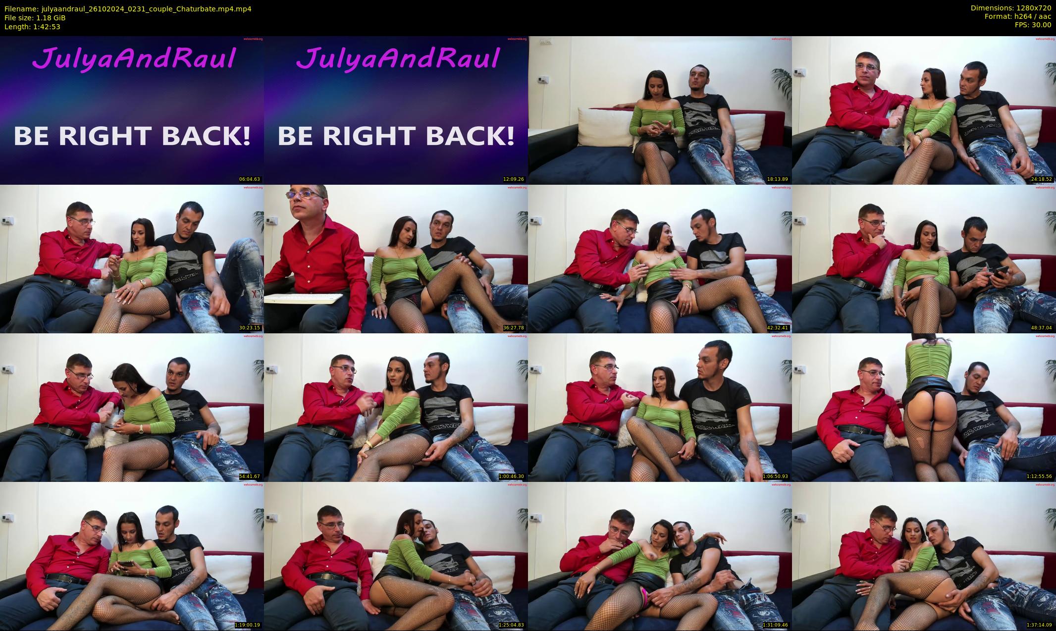 julyaandraul — 103 minute Chaturbate couple cam show recording, 720p, Oct 26, 2024
