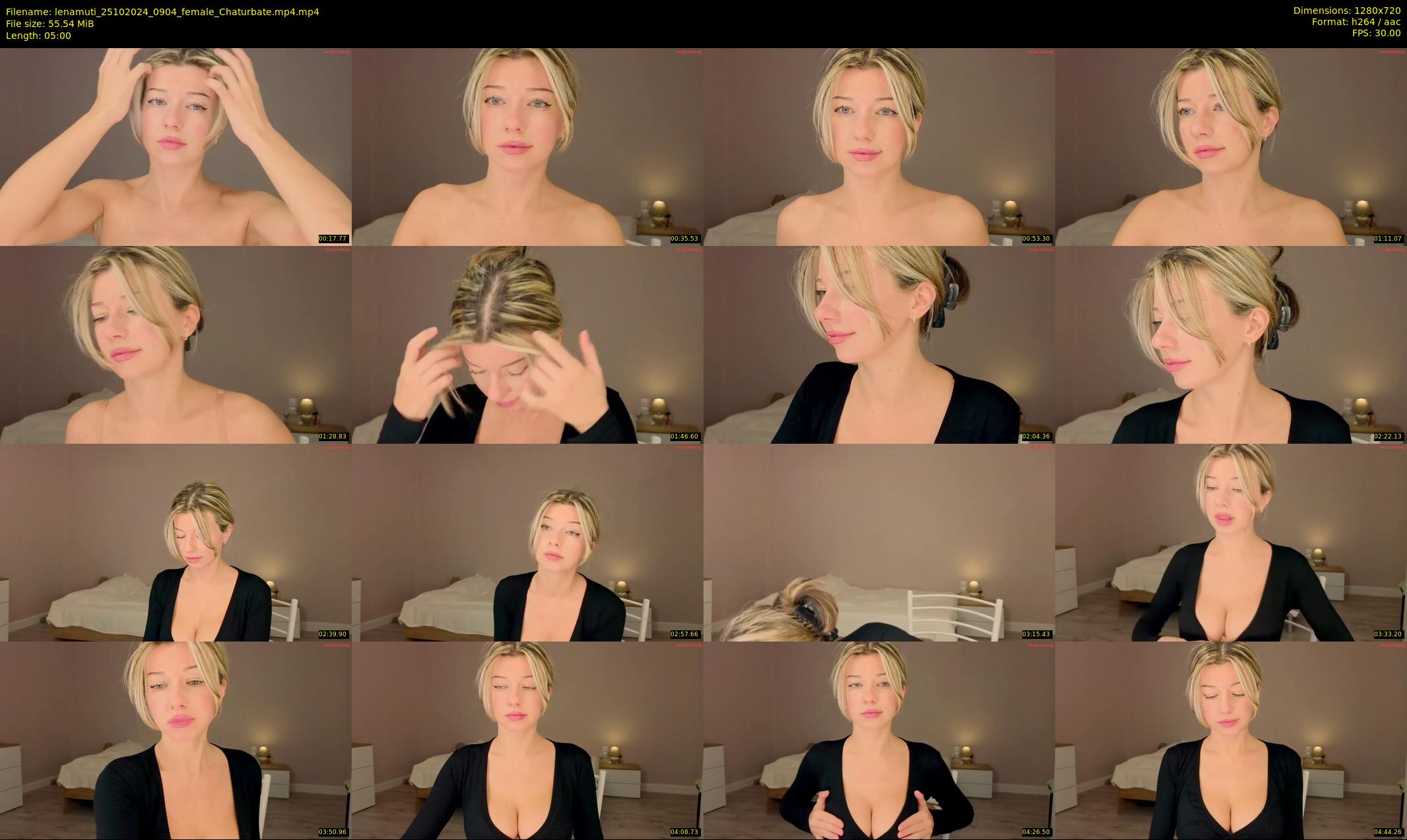 lenamuti — 5 minute Chaturbate female cam show recording, 720p, Oct 25, 2024