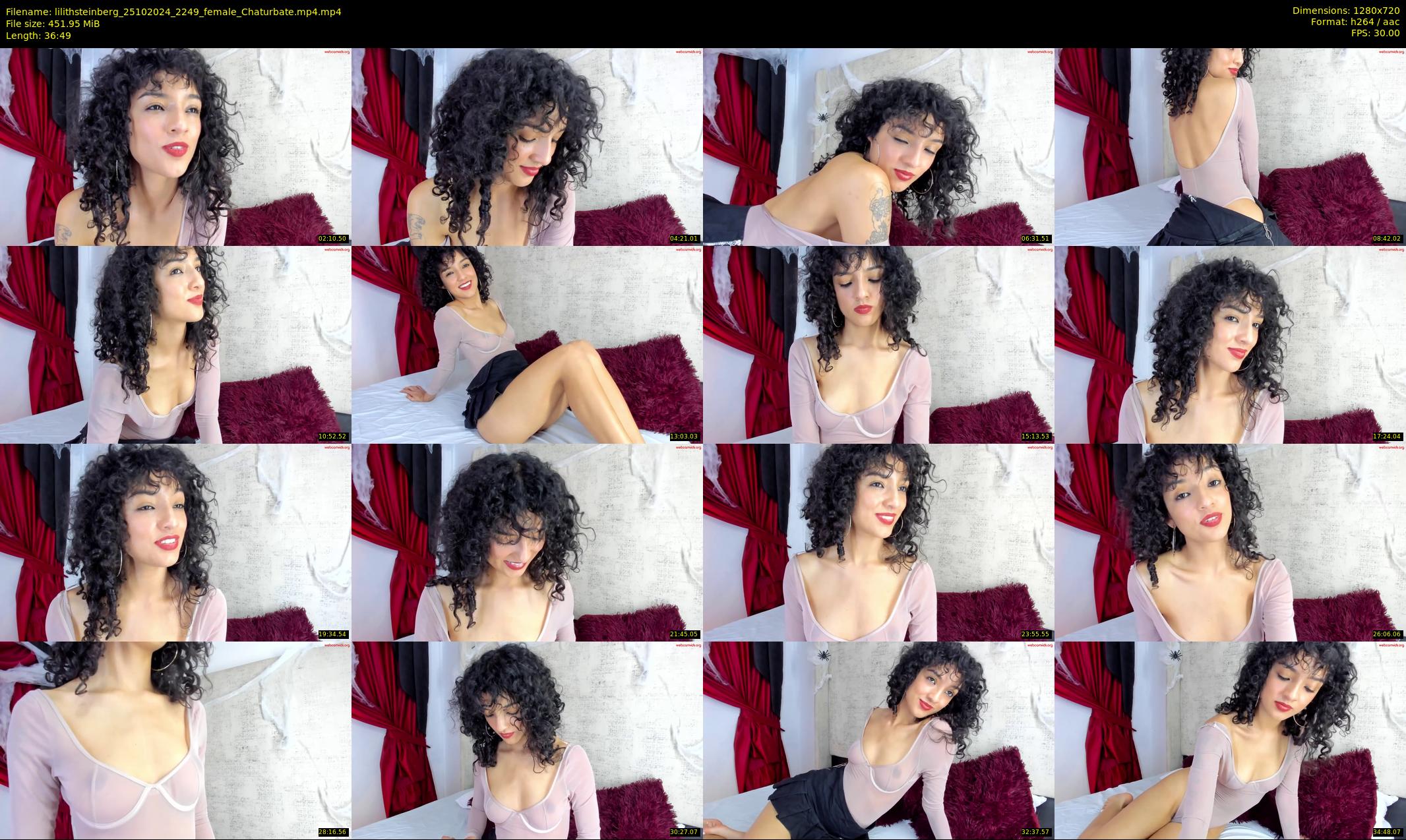 lilithsteinberg — 37 minute Chaturbate female cam show recording, 720p, Oct 25, 2024