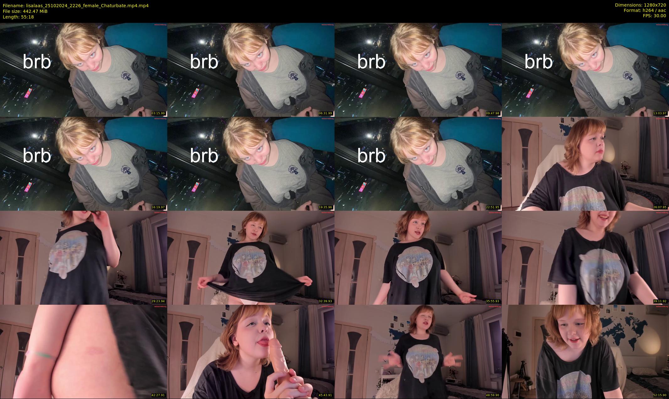 lisalaas — 56 minute Chaturbate female cam show recording, 720p, Oct 25, 2024