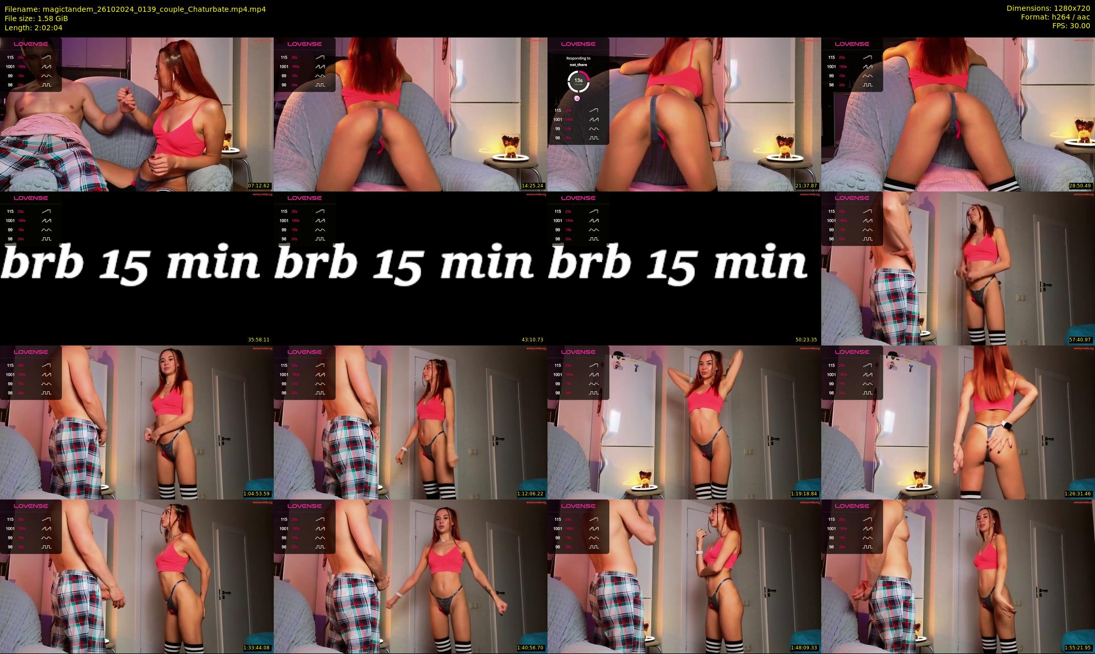 magictandem — 123 minute Chaturbate couple cam show recording, 720p, Oct 26, 2024
