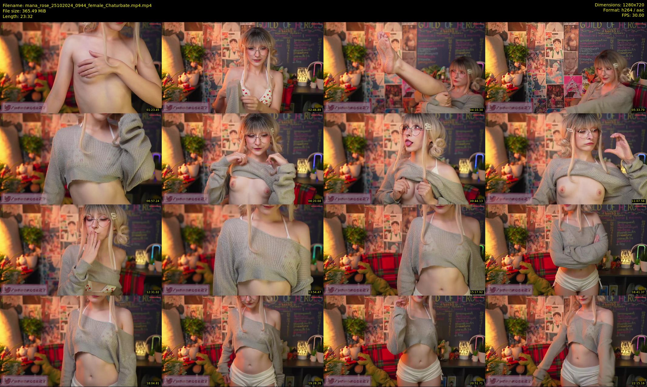 mana_rose — 24 minute Chaturbate female cam show recording, 720p, Oct 25, 2024