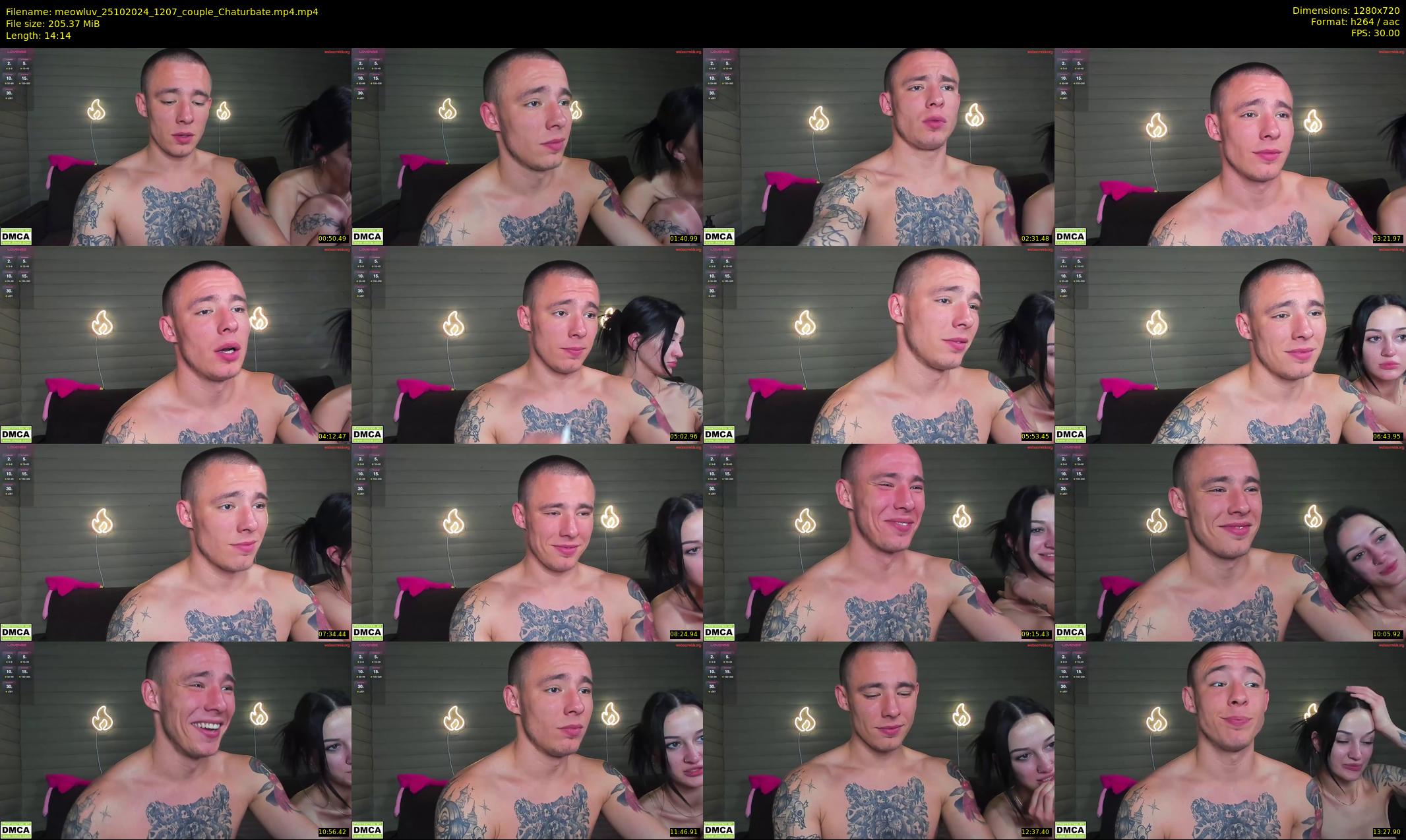 meowluv — 15 minute Chaturbate couple cam show recording, 720p, Oct 25, 2024