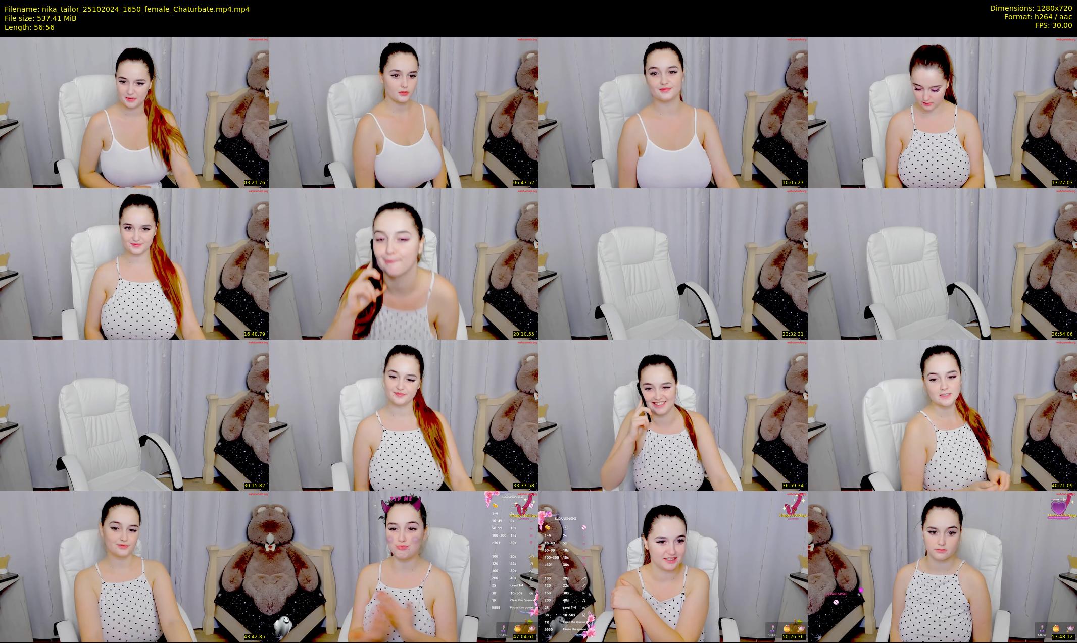nika_tailor — 57 minute Chaturbate female cam show recording, 720p, Oct 25, 2024