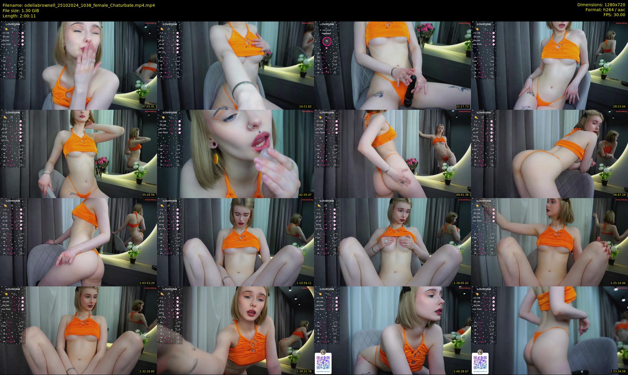 odeliabrownell — 121 minute Chaturbate female cam show recording, 720p, Oct 25, 2024