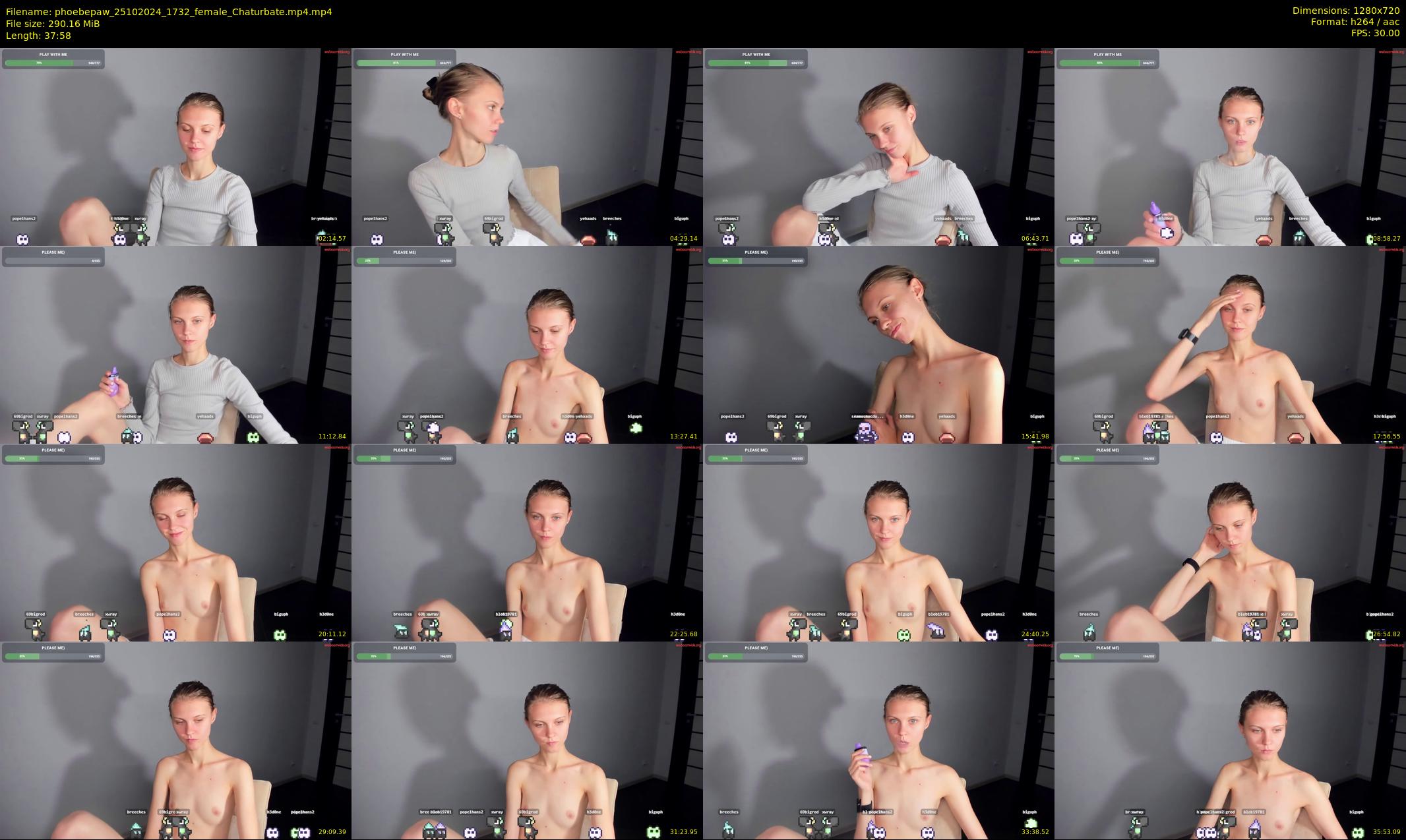 phoebepaw — 38 minute Chaturbate female cam show recording, 720p, Oct 25, 2024