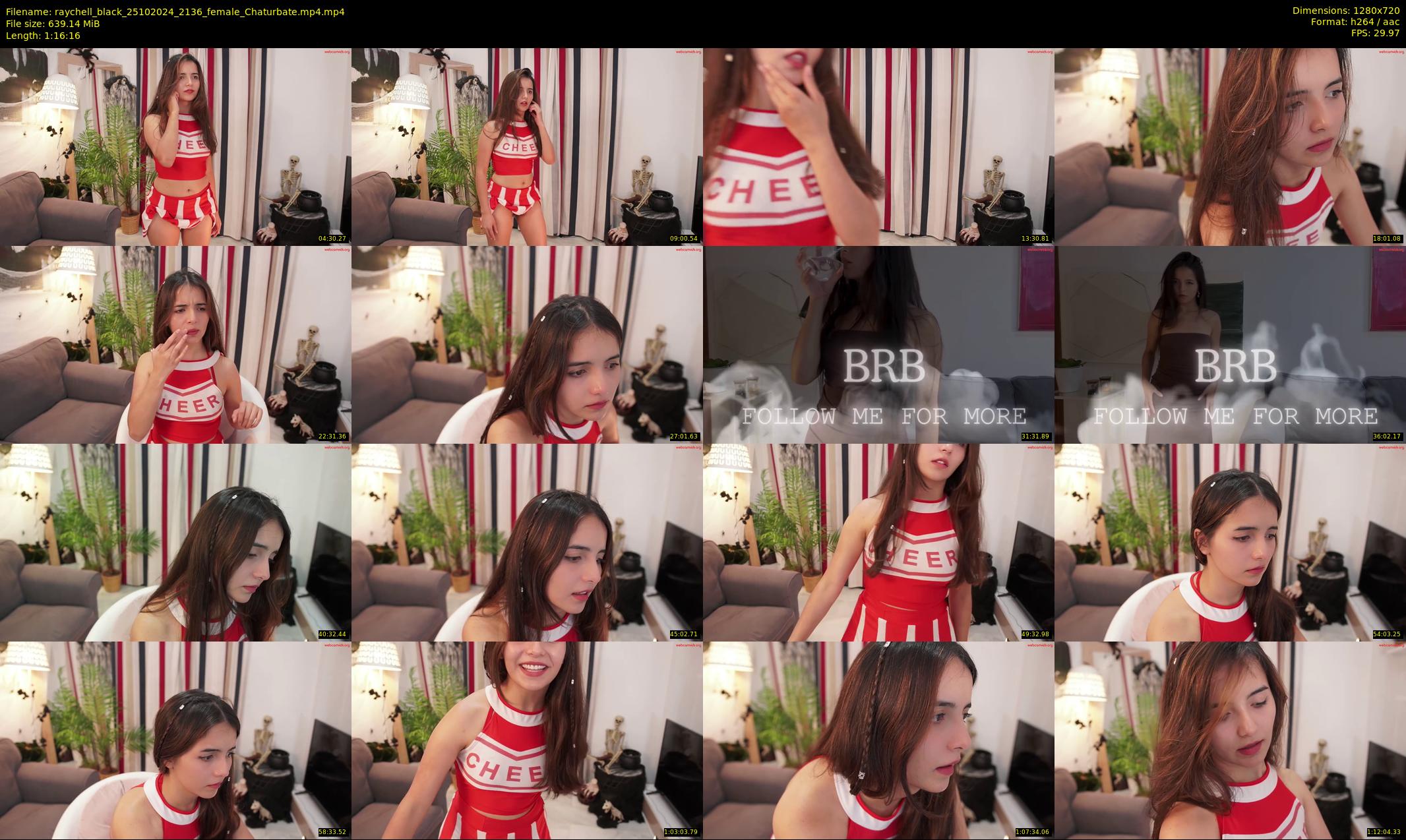 raychell_black — 77 minute Chaturbate female cam show recording, 720p, Oct 25, 2024