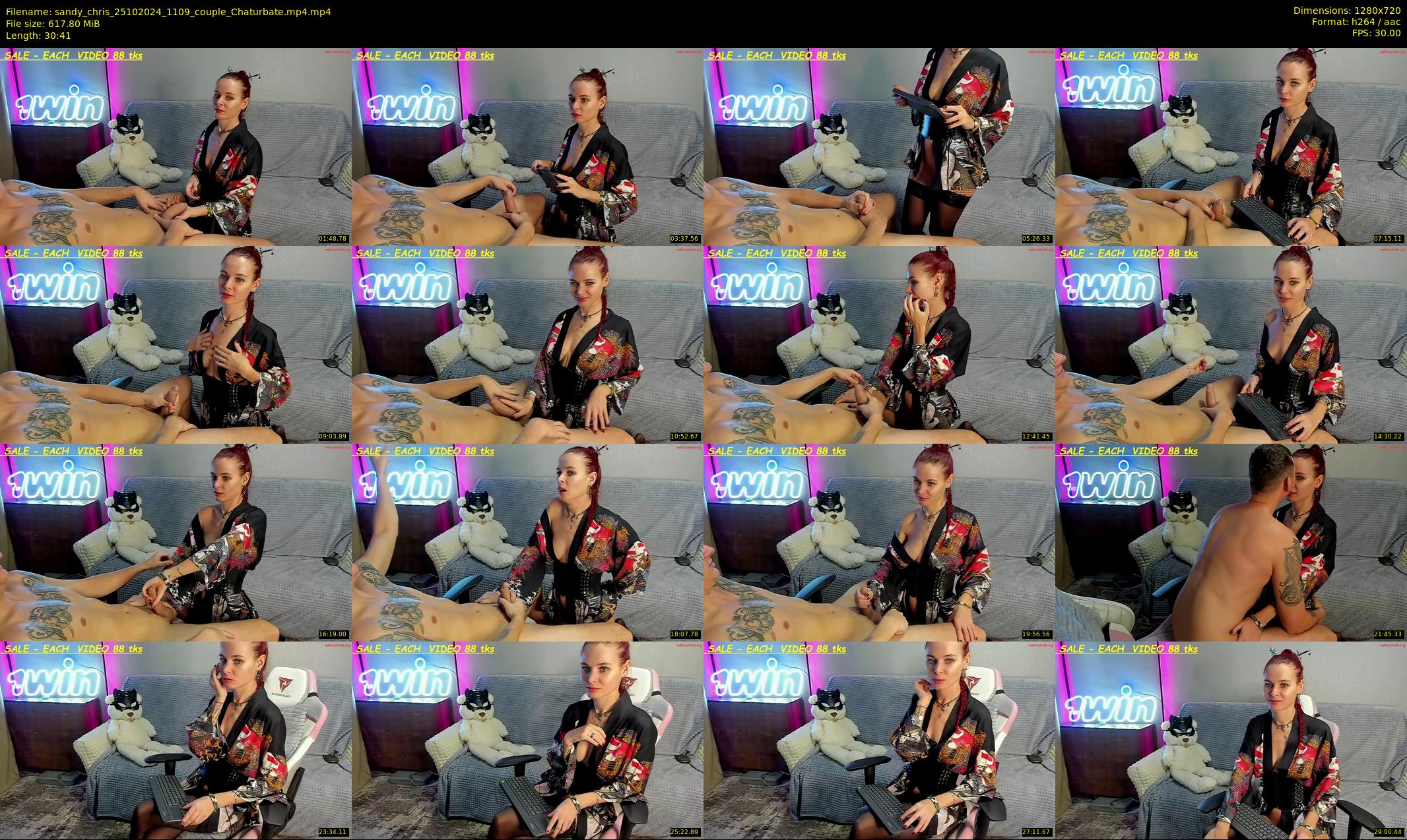 sandy_chris — 31 minute Chaturbate couple cam show recording, 720p, Oct 25, 2024
