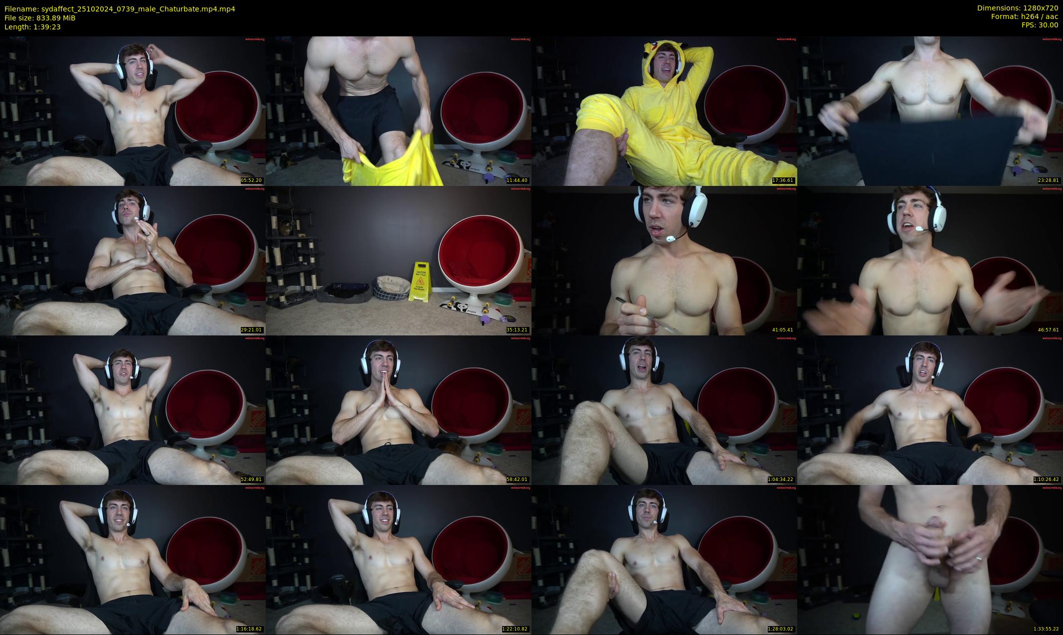 sydaffect — 100 minute Chaturbate male cam show recording, 720p, Oct 25, 2024