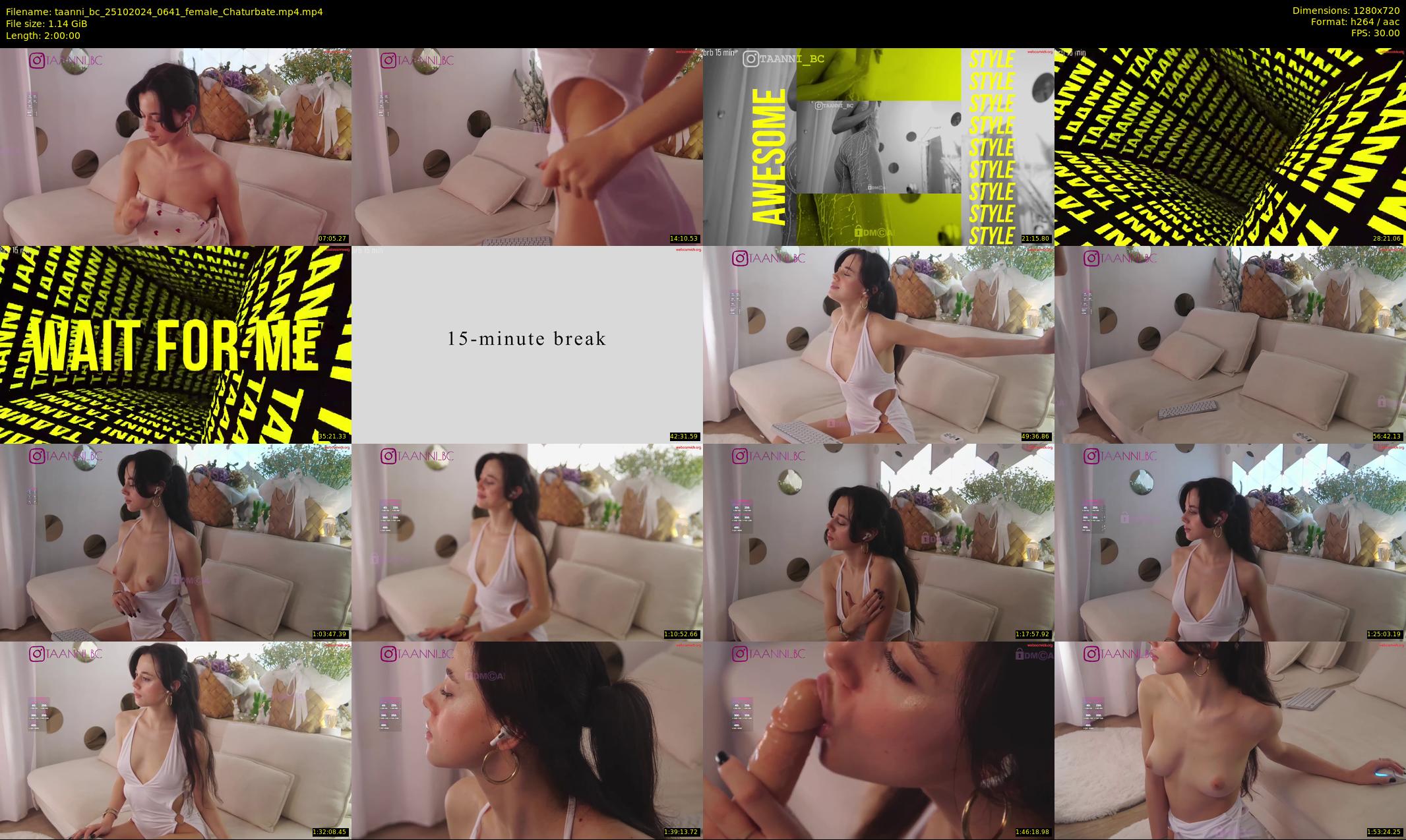 taanni_bc — 120 minute Chaturbate female cam show recording, 720p, Oct 25, 2024
