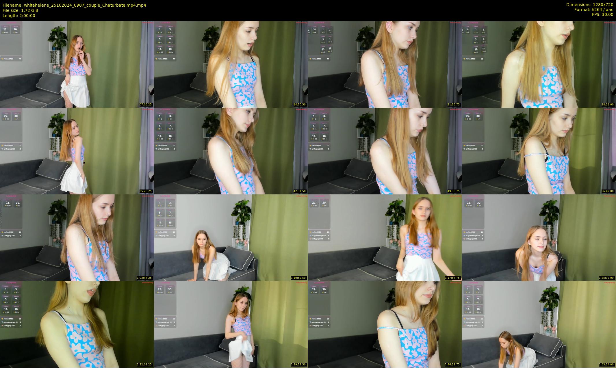 whitehelene — 120 minute Chaturbate female cam show recording, 720p, Oct 25, 2024