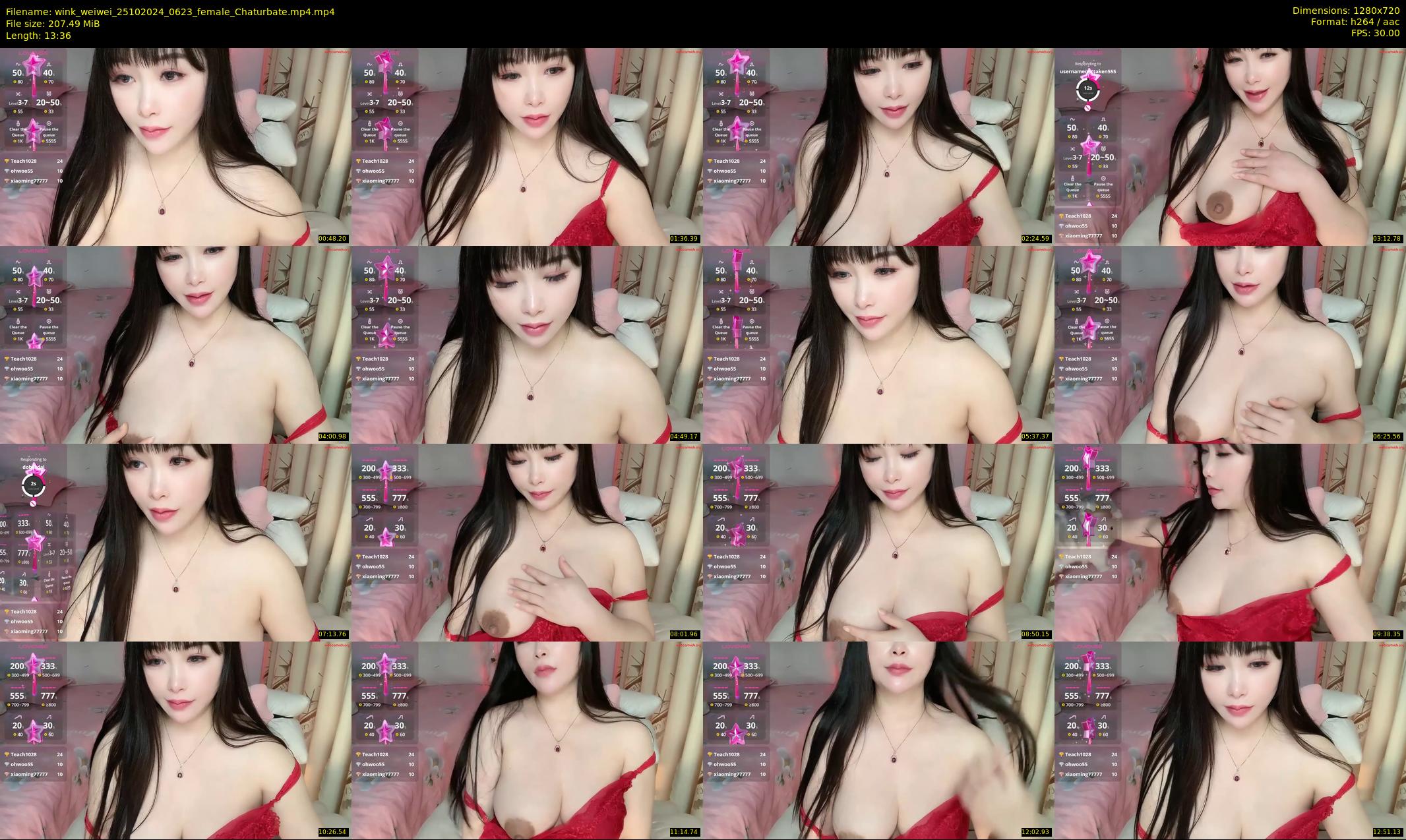 wink_weiwei — 14 minute Chaturbate female cam show recording, 720p, Oct 25, 2024