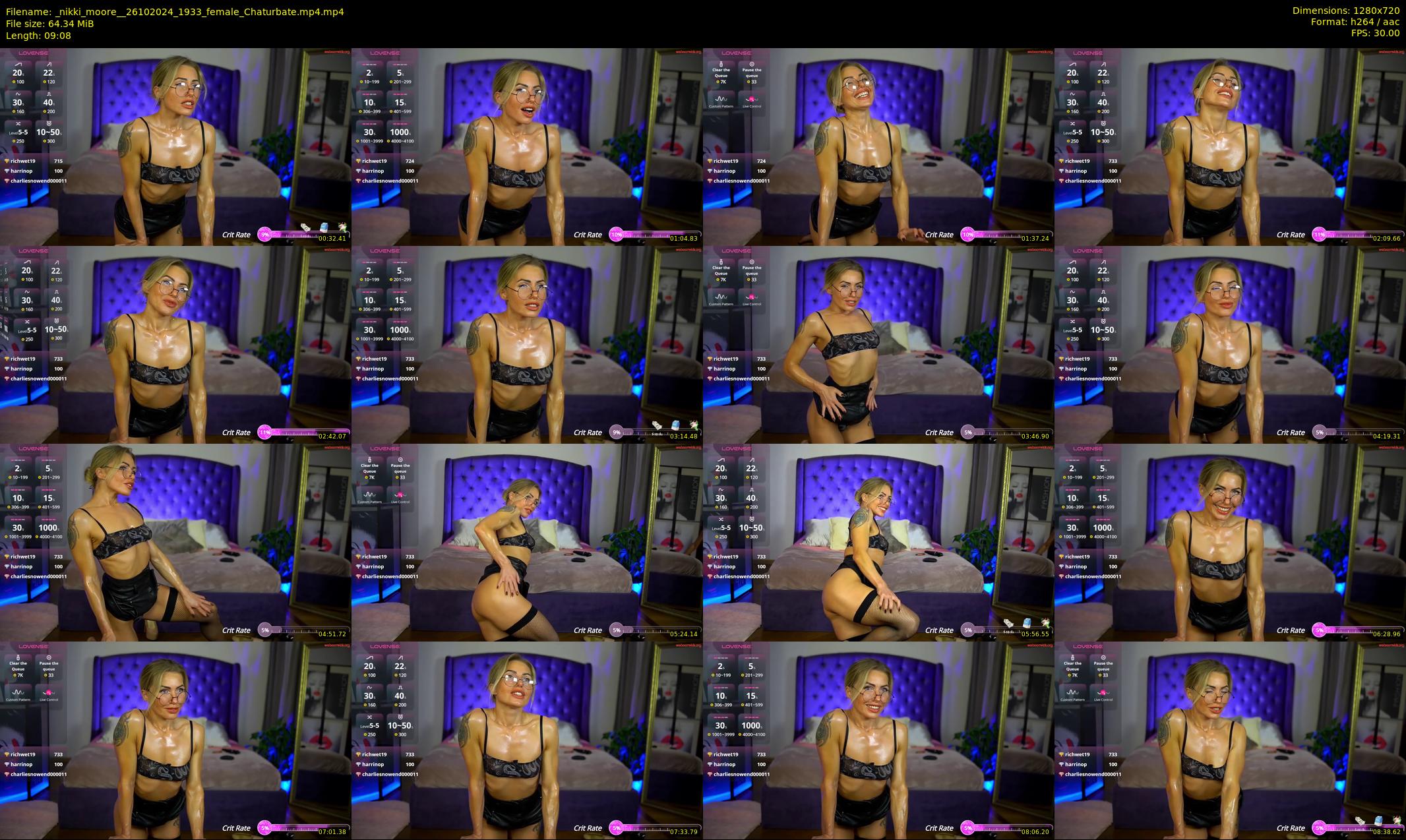 _nikki_moore_ — 10 minute Chaturbate female cam show recording, 720p, Oct 26, 2024