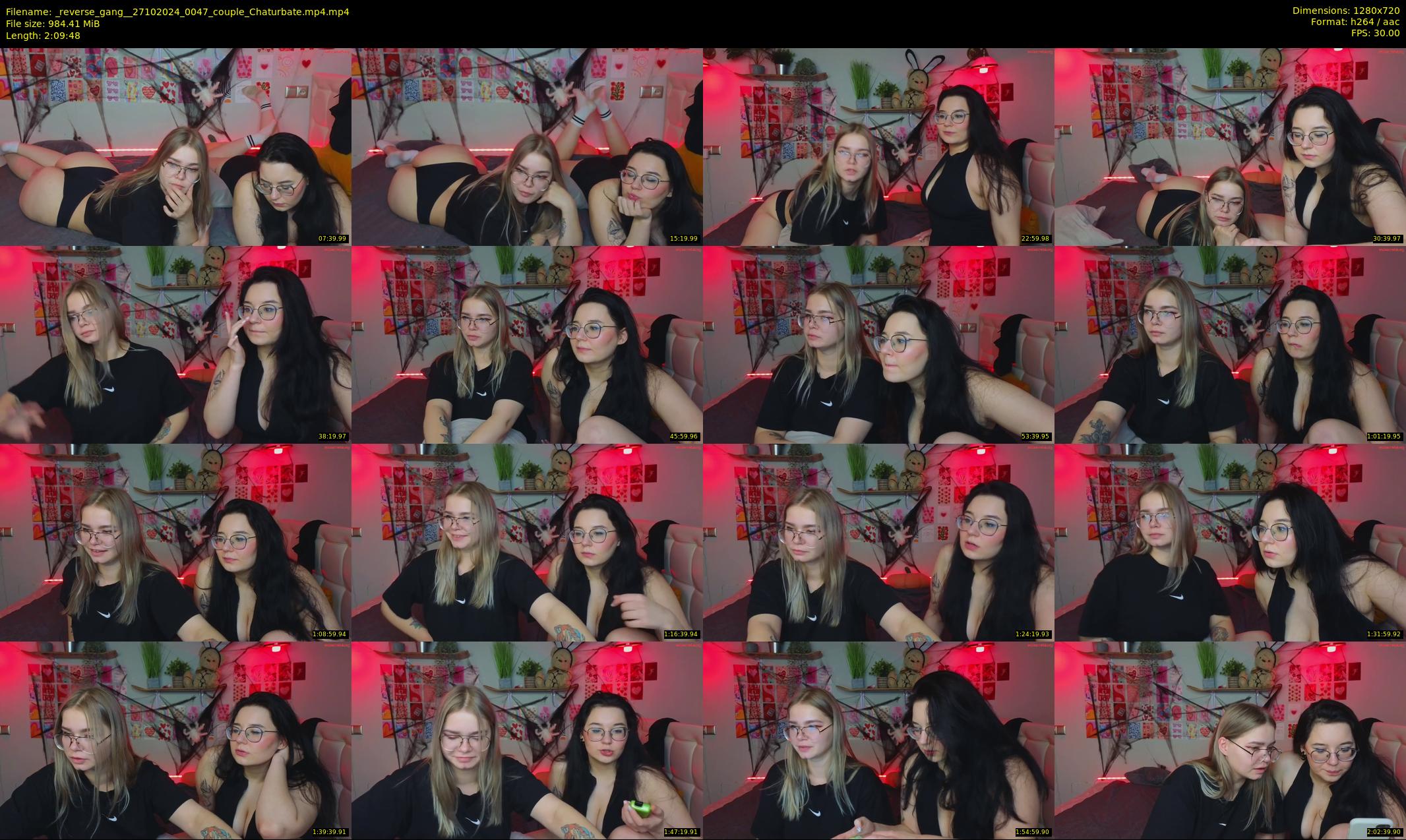_reverse_gang_ — 130 minute Chaturbate couple cam show recording, 720p, Oct 27, 2024