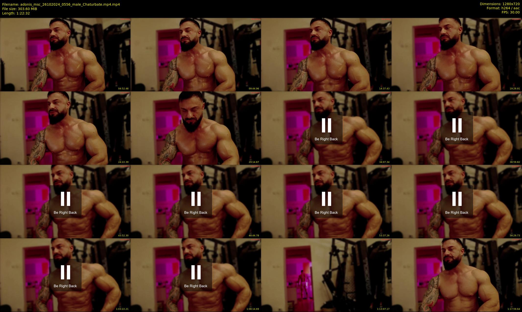 adonis_msc — 83 minute Chaturbate male cam show recording, 720p, Oct 26, 2024