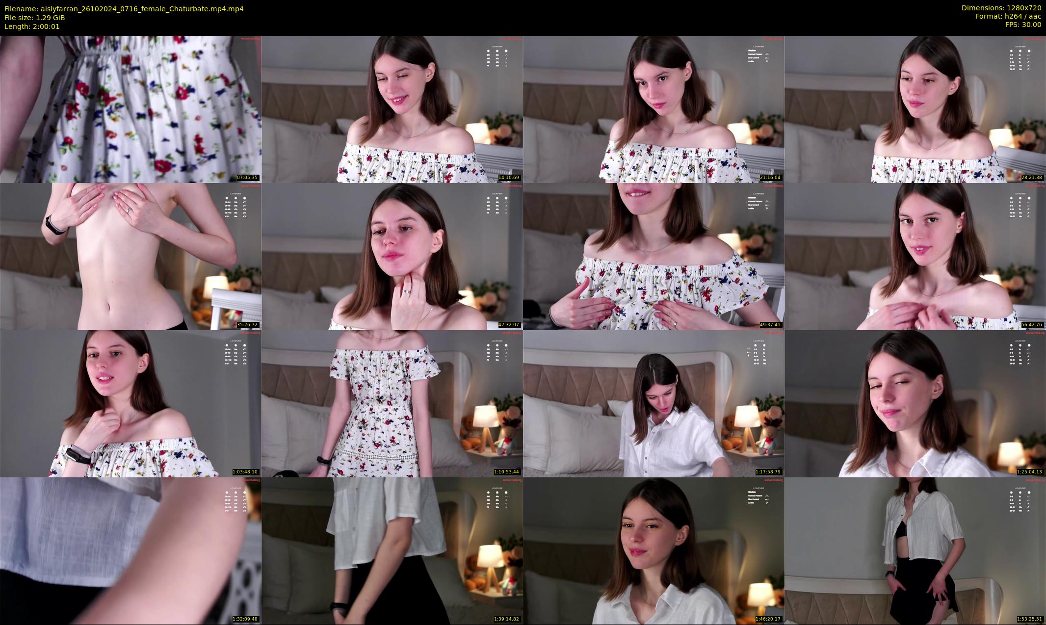 aislyfarran — 121 minute Chaturbate female cam show recording, 720p, Oct 26, 2024