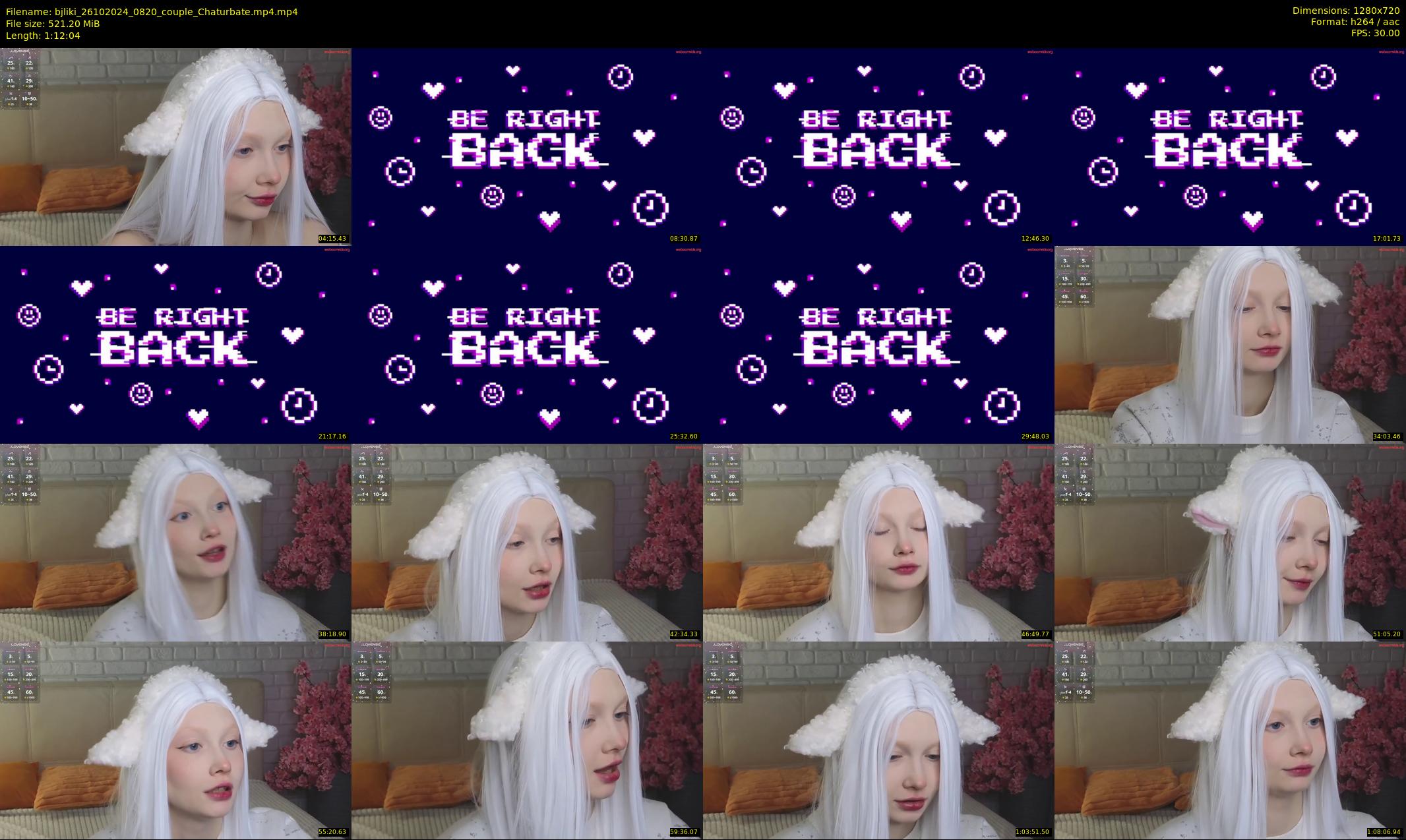 bjliki — 73 minute Chaturbate couple cam show recording, 720p, Oct 26, 2024