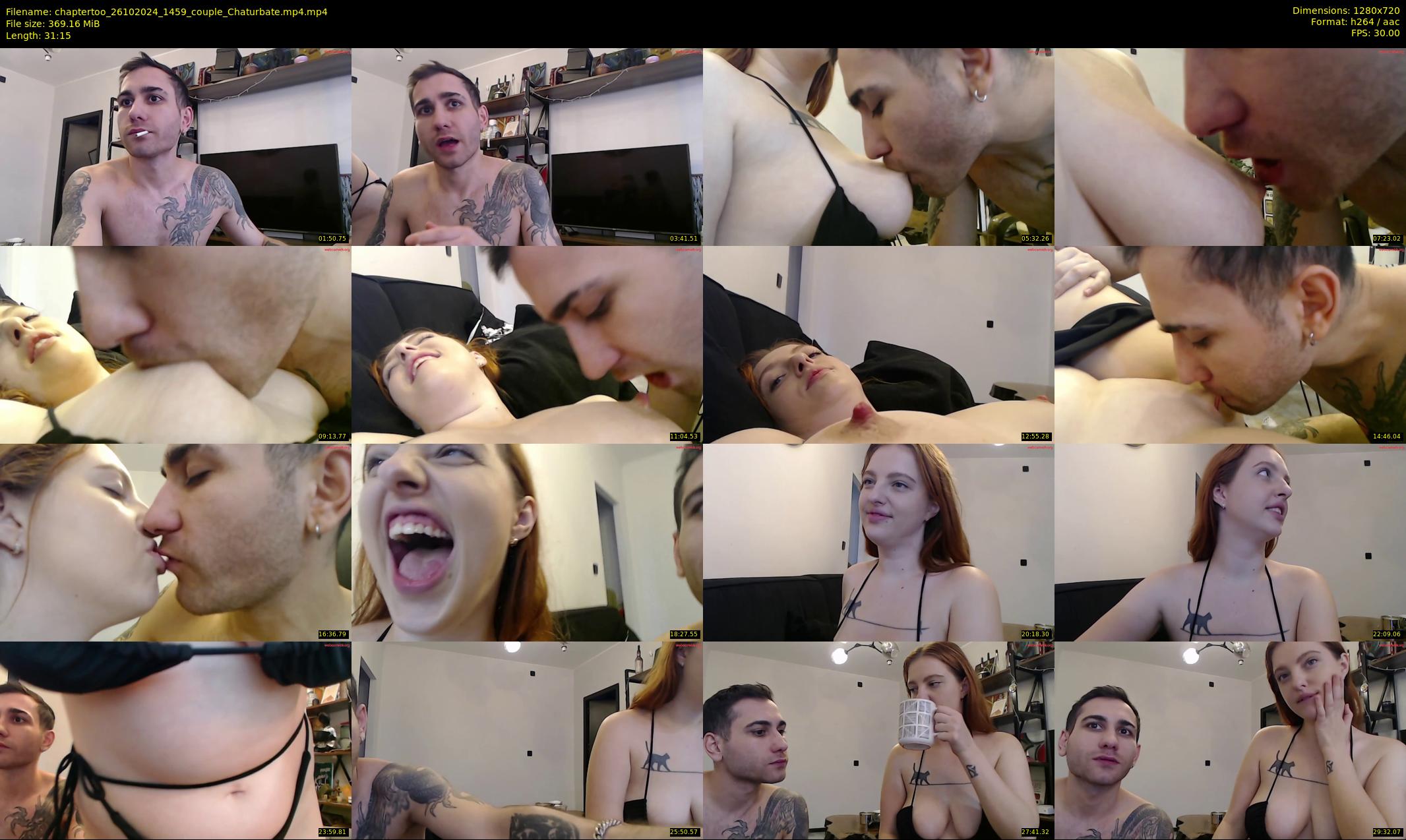 chaptertoo — 32 minute Chaturbate couple cam show recording, 720p, Oct 26, 2024