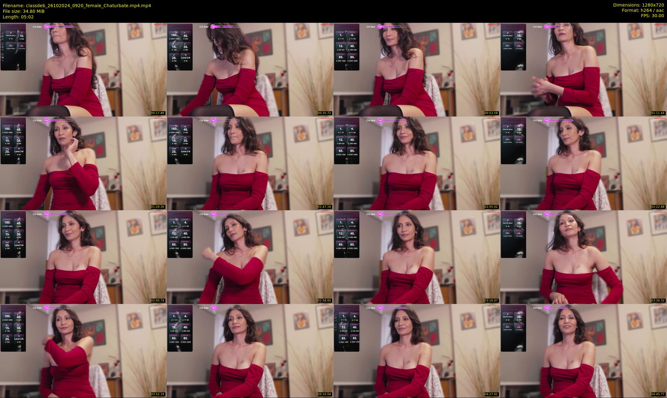 classdeb — 6 minute Chaturbate female cam show recording, 720p, Oct 26, 2024