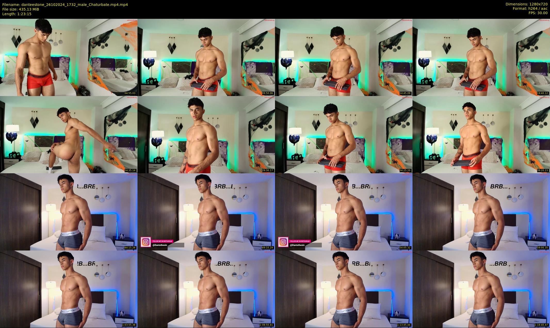 danteestone — 84 minute Chaturbate male cam show recording, 720p, Oct 26, 2024
