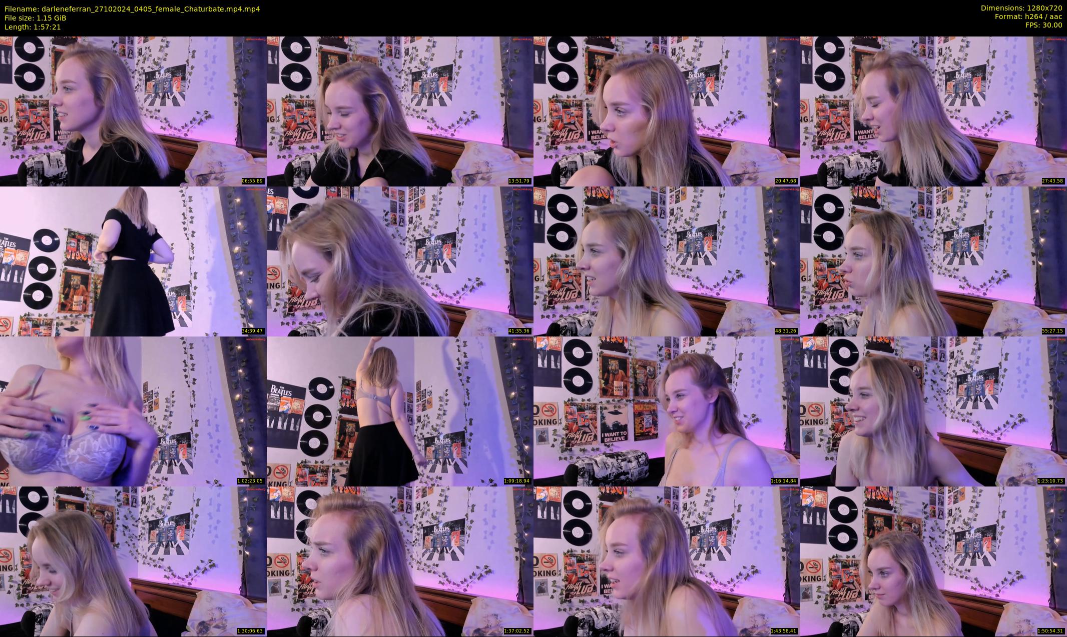 darleneferran — 118 minute Chaturbate female cam show recording, 720p, Oct 27, 2024