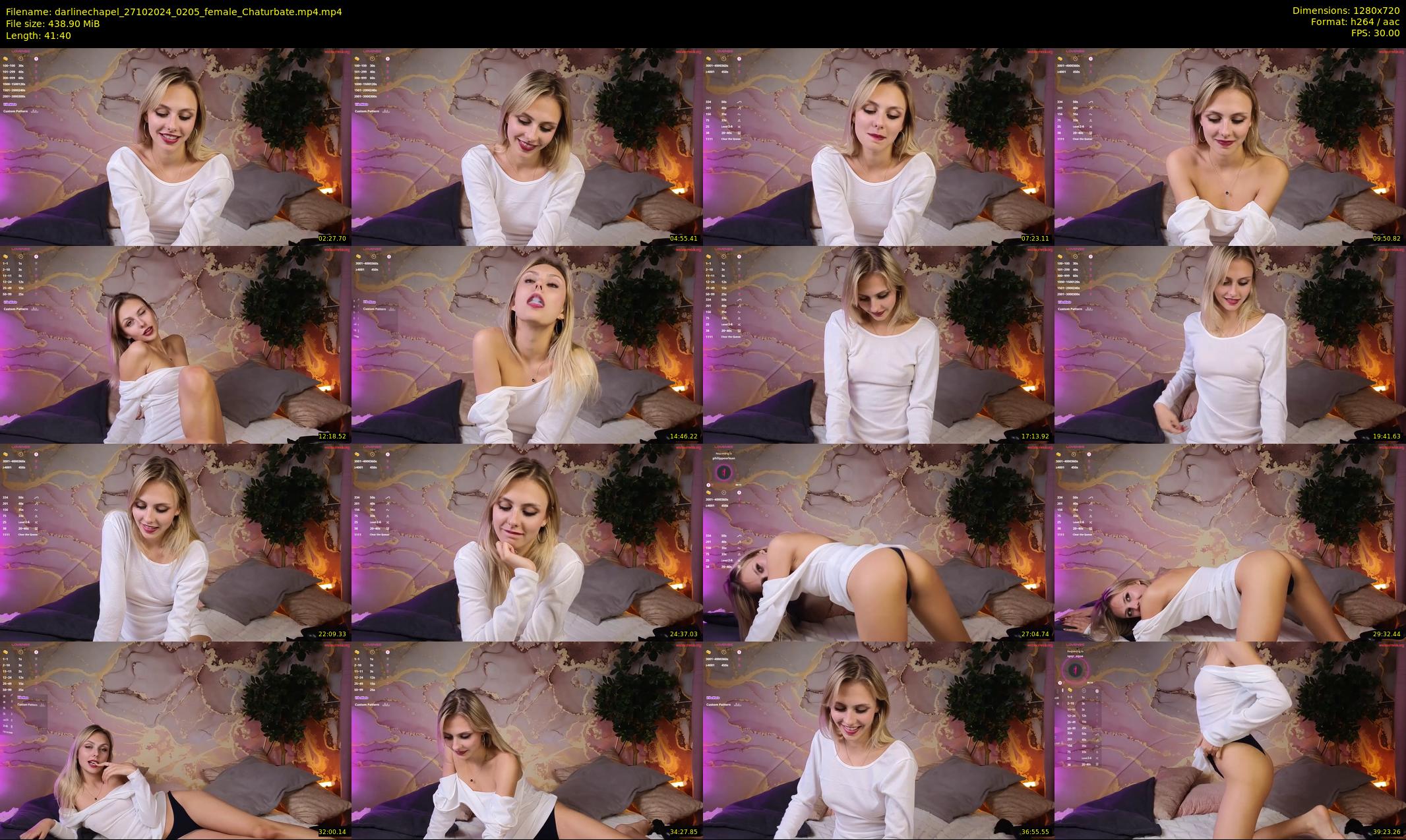 darlinechapel — 42 minute Chaturbate female cam show recording, 720p, Oct 27, 2024