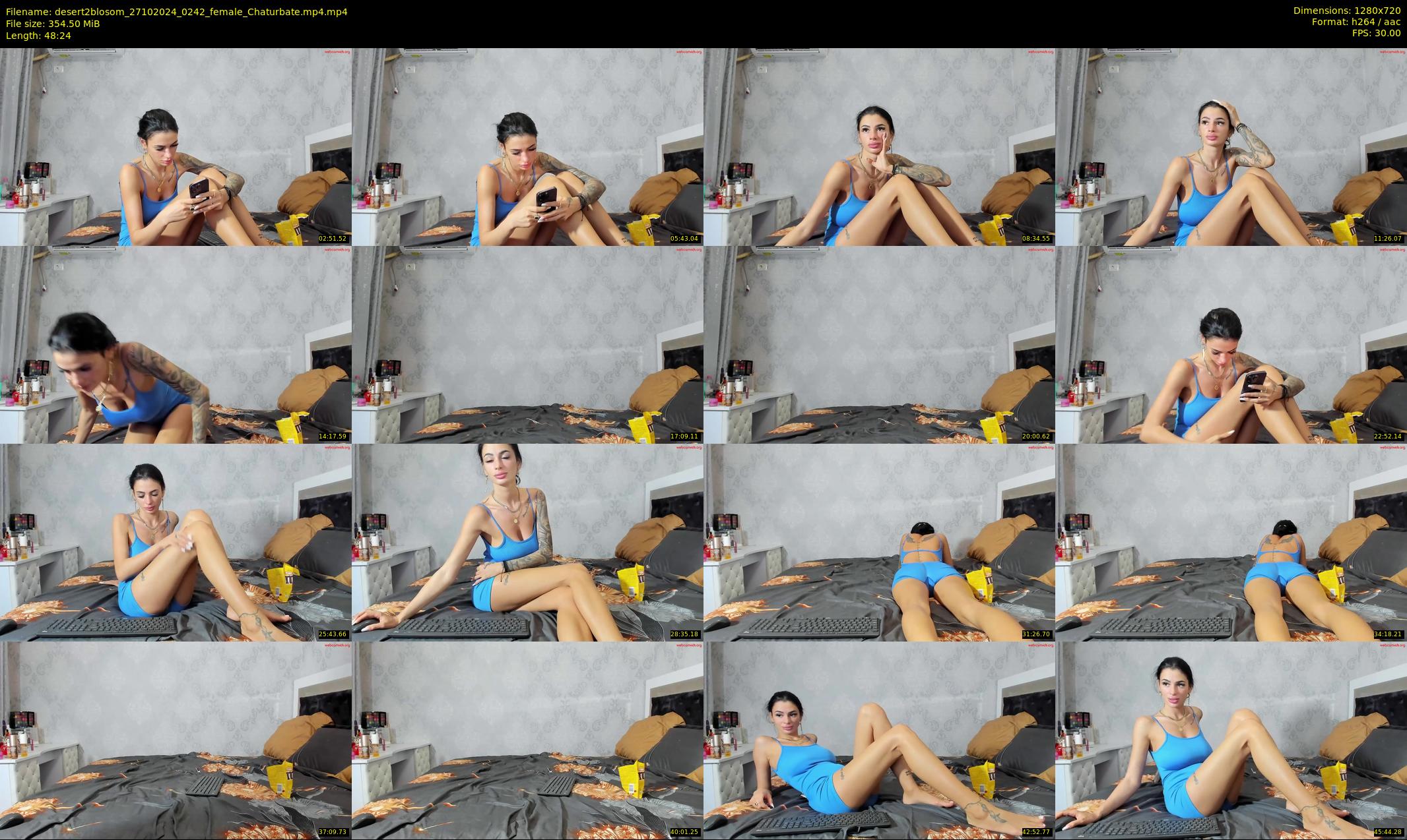 desert2blosom — 49 minute Chaturbate female cam show recording, 720p, Oct 27, 2024