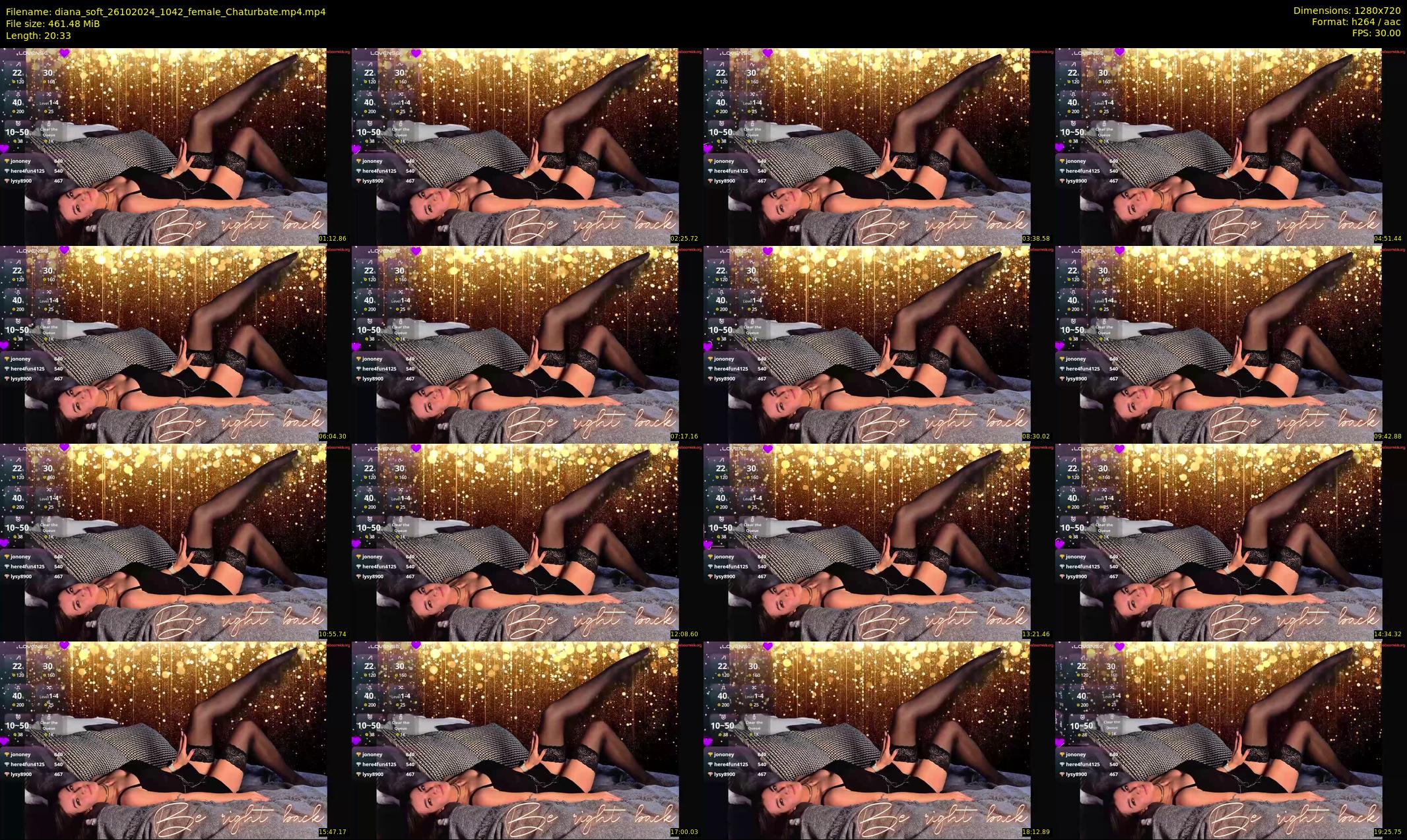diana_soft — 21 minute Chaturbate female cam show recording, 720p, Oct 26, 2024