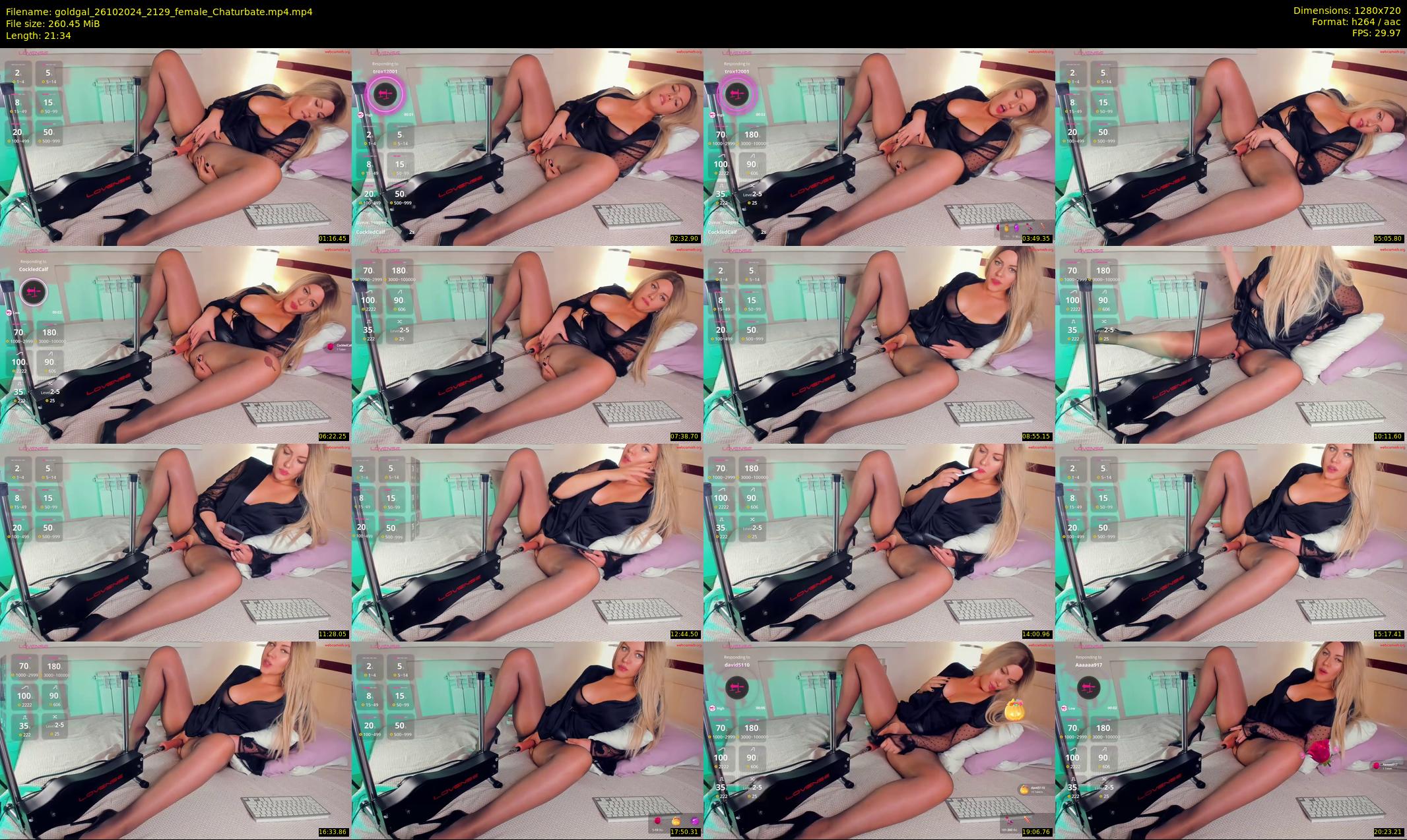 goldgal — 22 minute Chaturbate female cam show recording, 720p, Oct 26, 2024