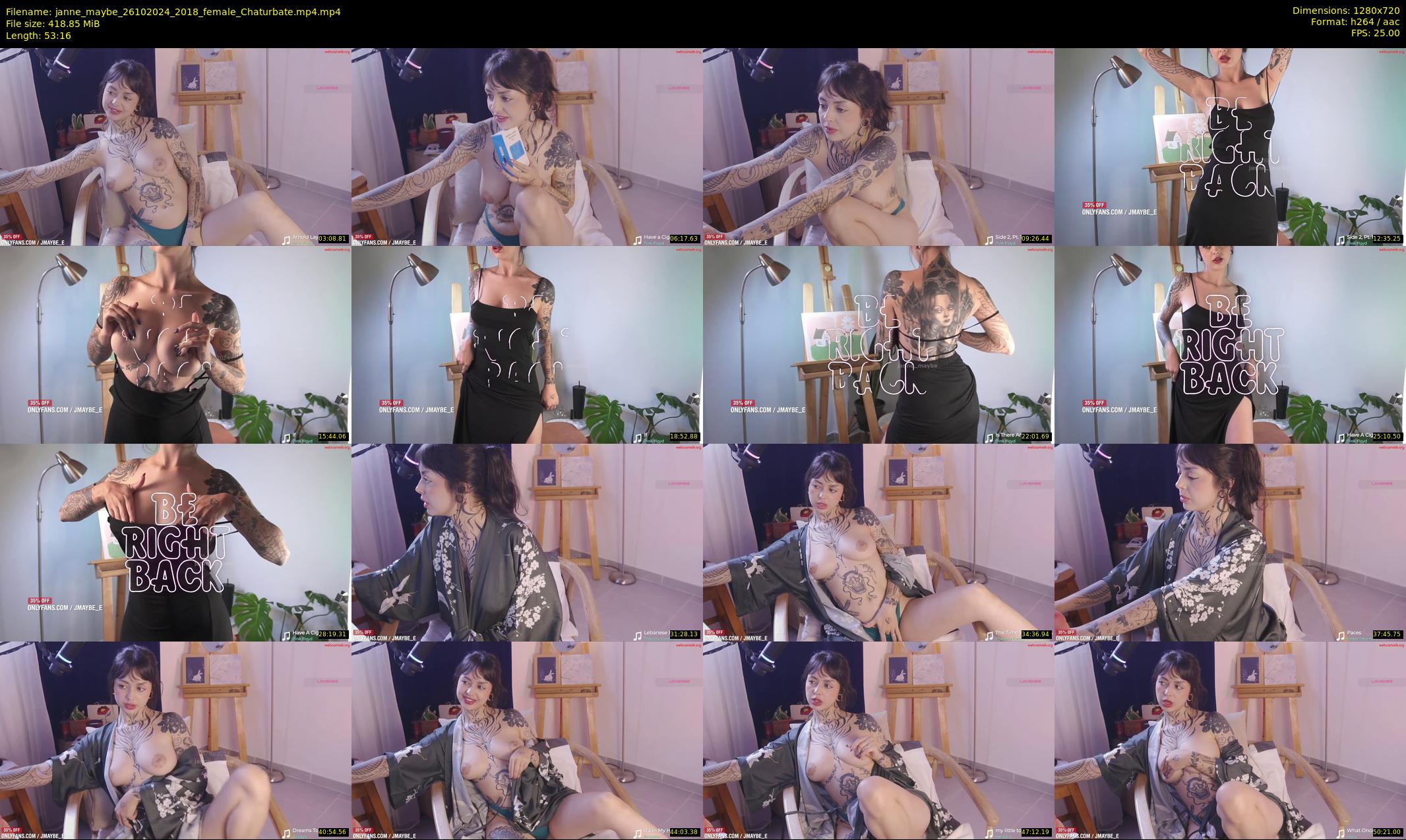 janne_maybe — 54 minute Chaturbate female cam show recording, 720p, Oct 26, 2024