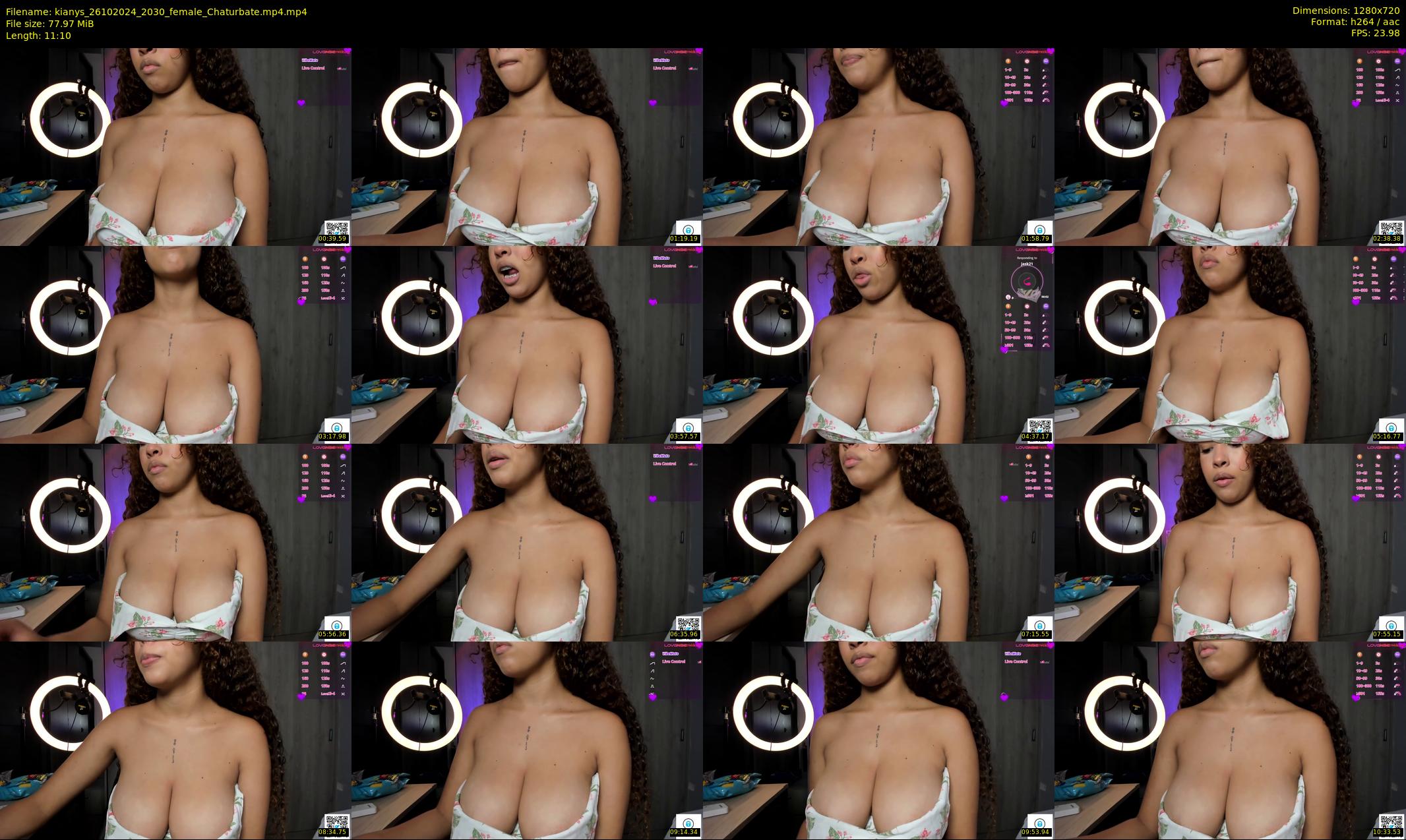 kianys — 12 minute Chaturbate female cam show recording, 720p, Oct 26, 2024
