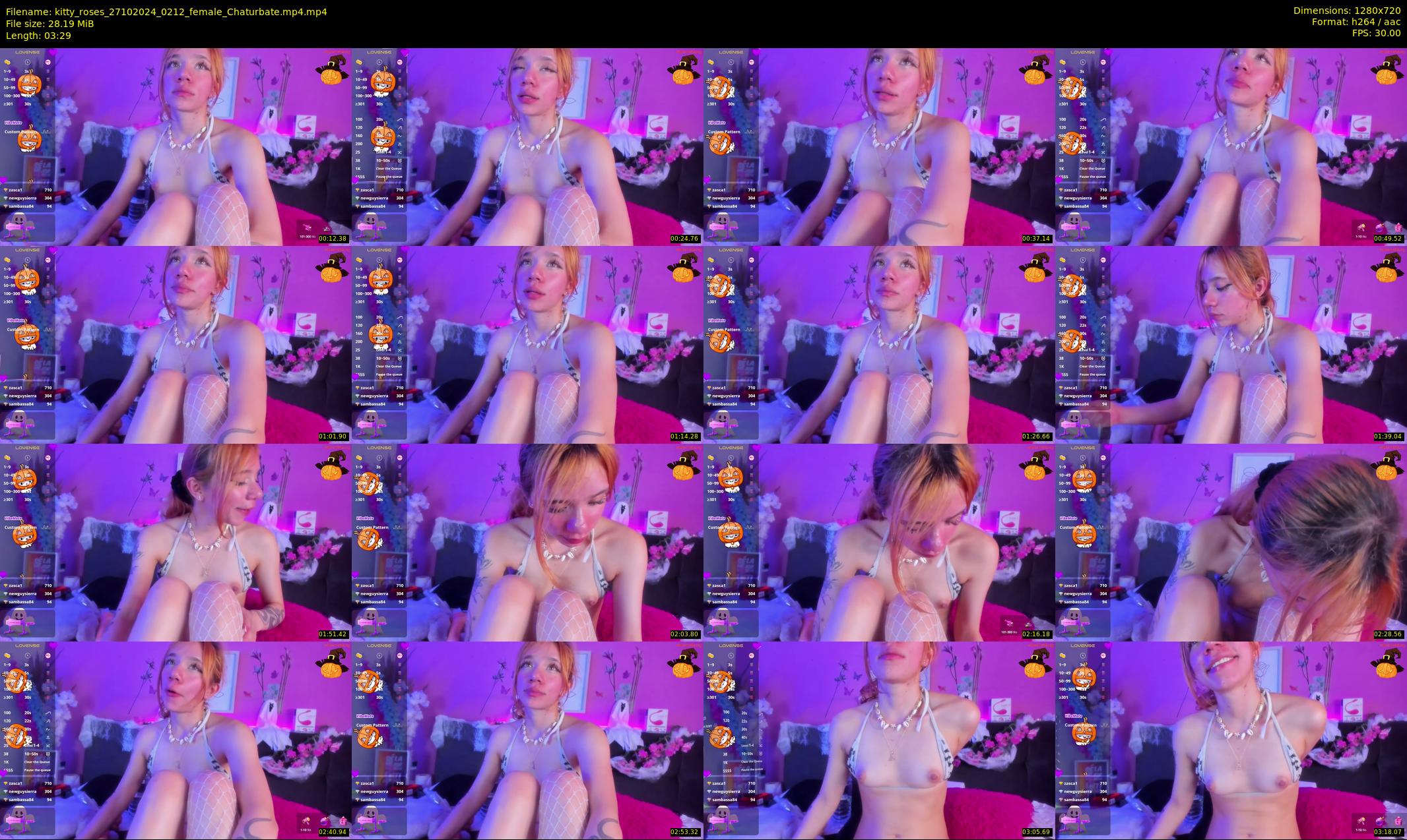 kitty_roses — 4 minute Chaturbate female cam show recording, 720p, Oct 27, 2024