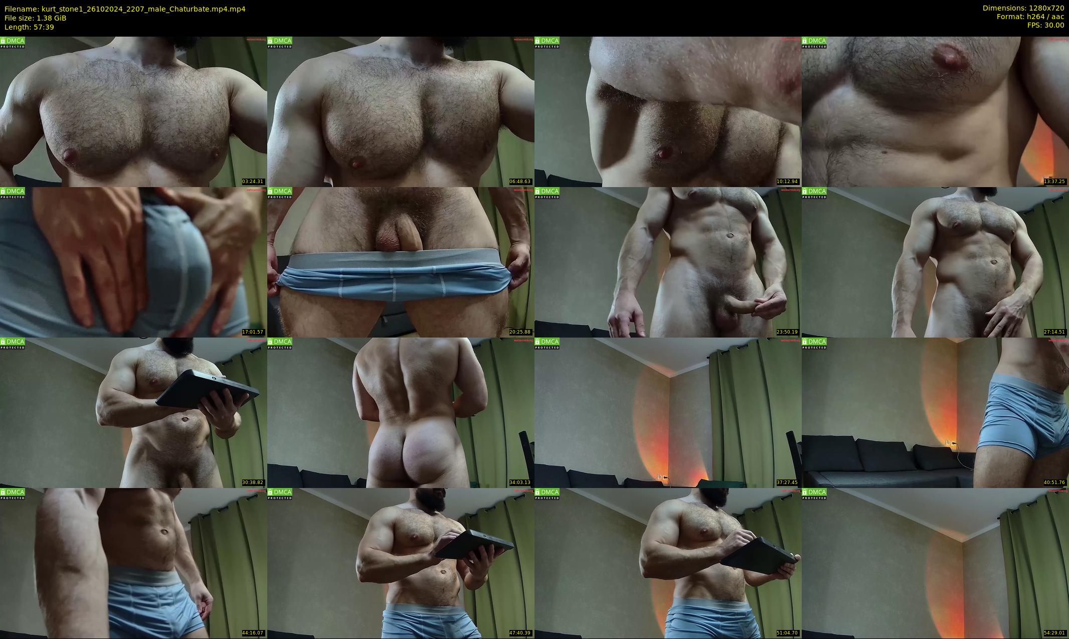 kurt_stone1 — 58 minute Chaturbate male cam show recording, 720p, Oct 26, 2024