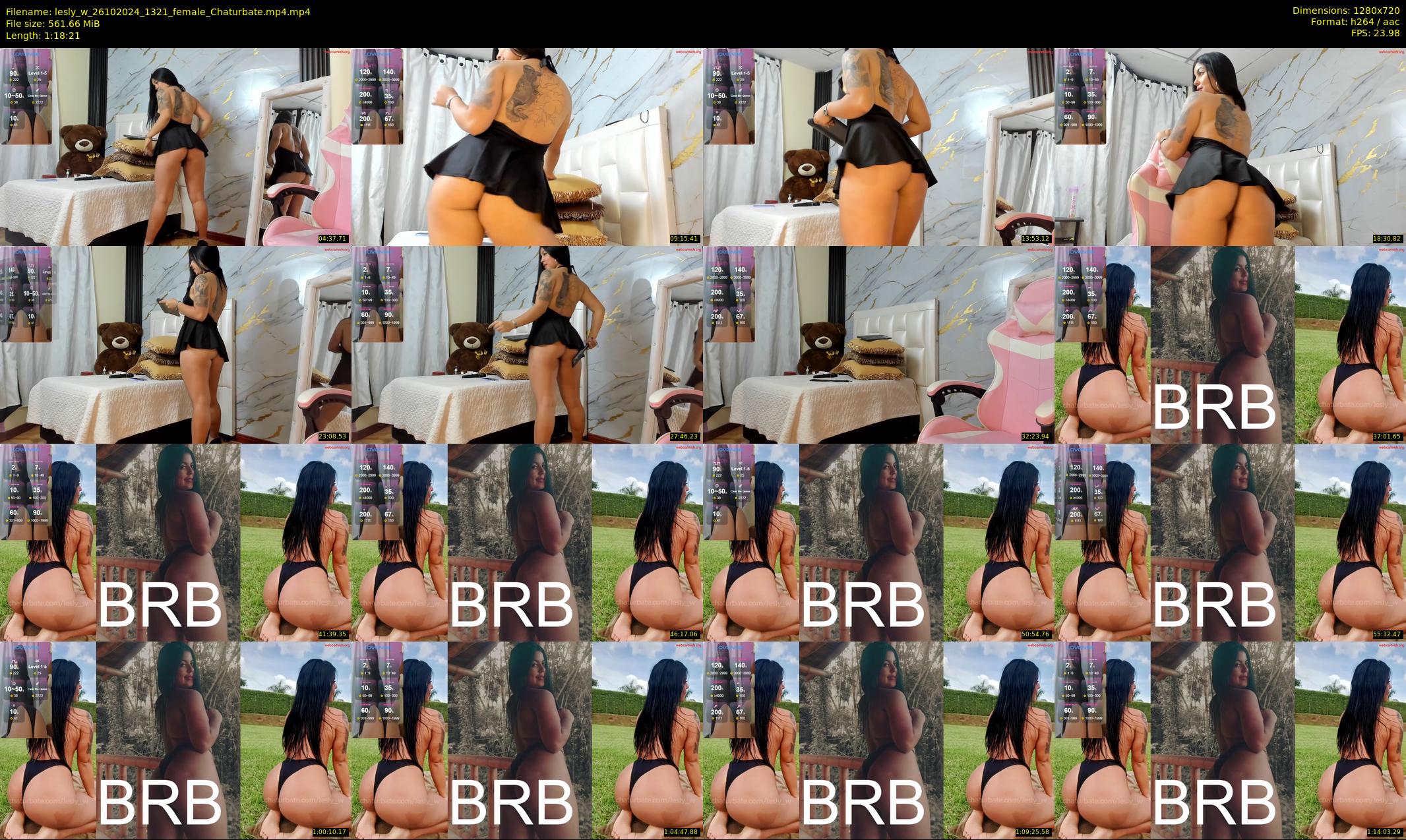 lesly_w — 79 minute Chaturbate female cam show recording, 720p, Oct 26, 2024