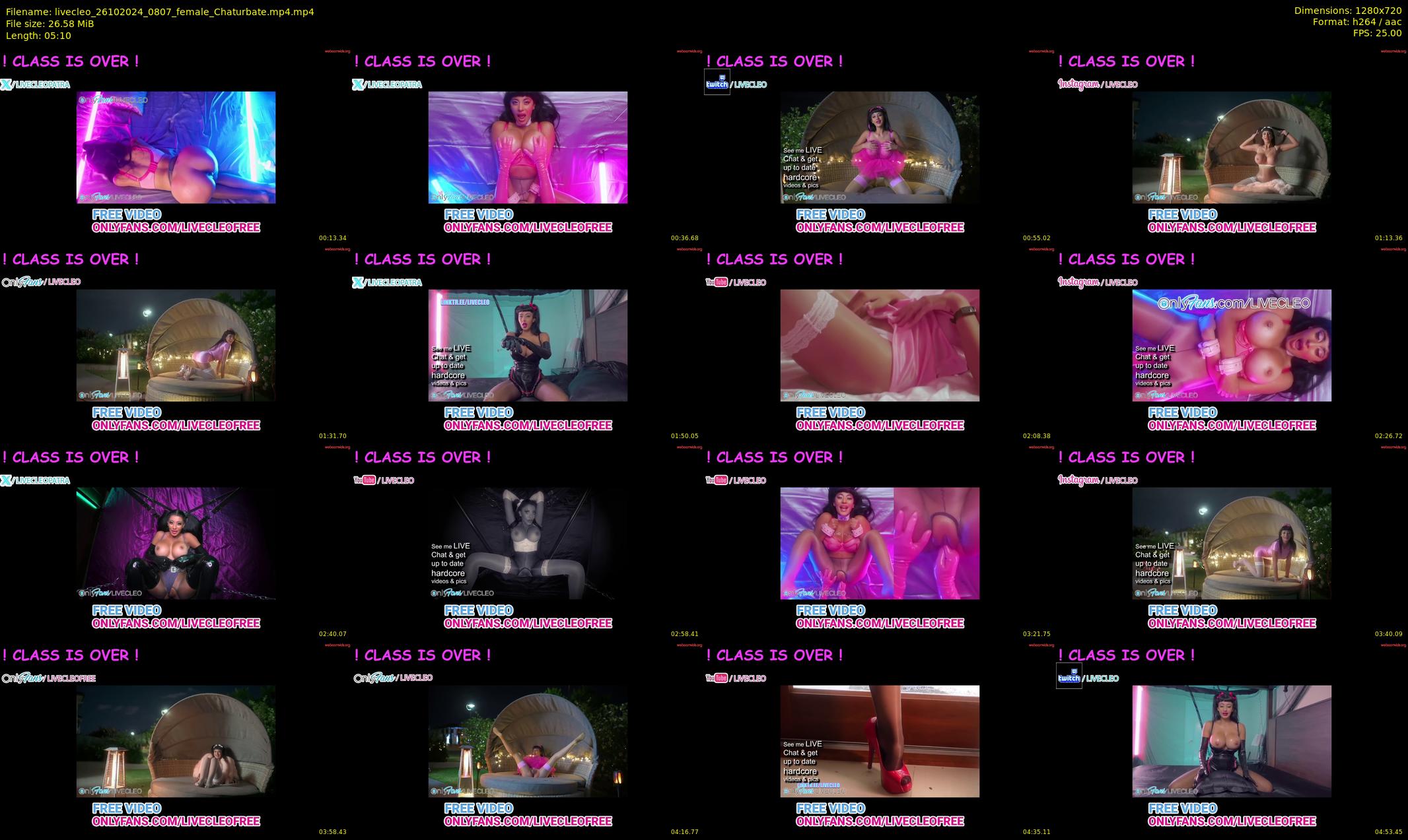 livecleo — 6 minute Chaturbate female cam show recording, 720p, Oct 26, 2024