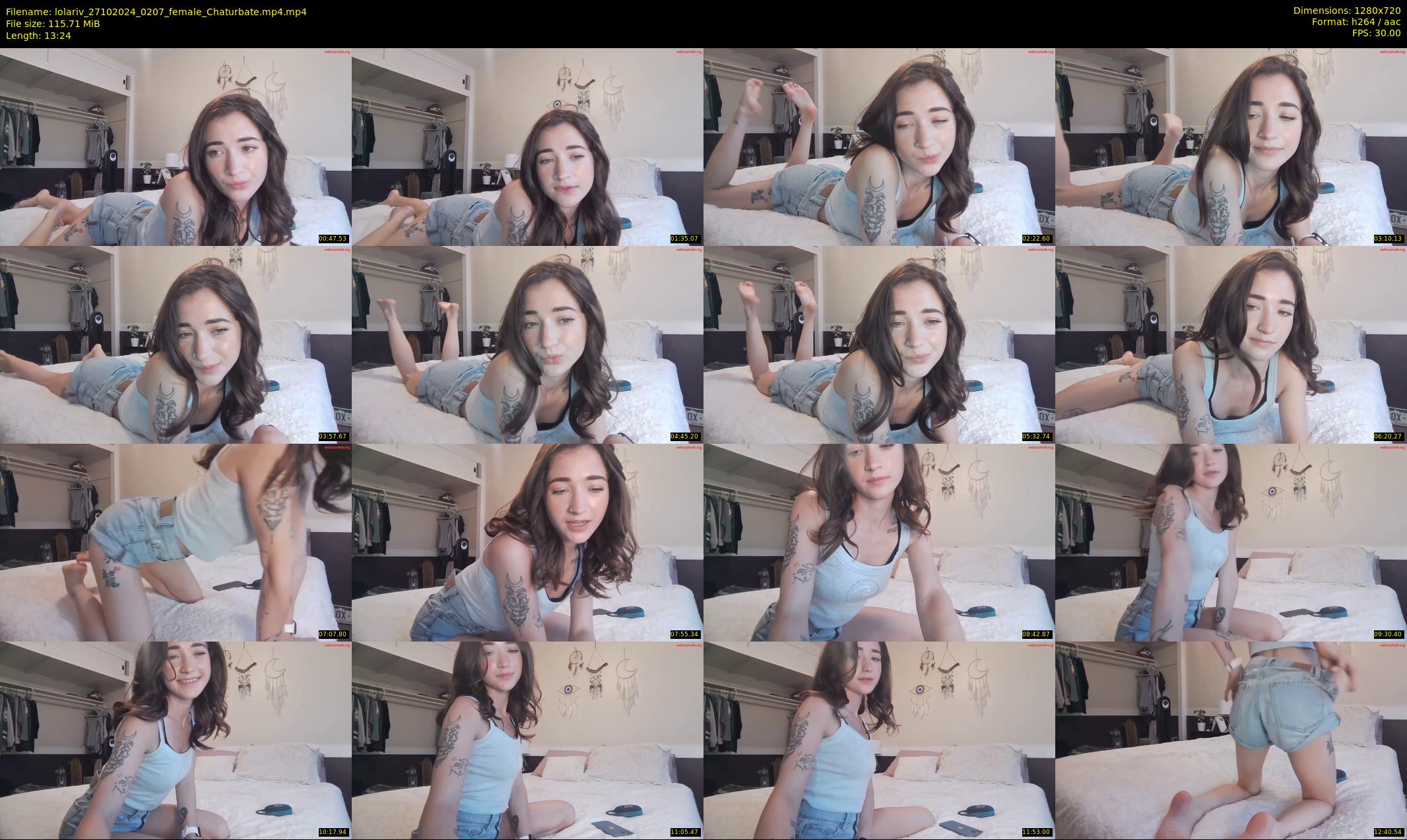 lolariv — 14 minute Chaturbate female cam show recording, 720p, Oct 27, 2024