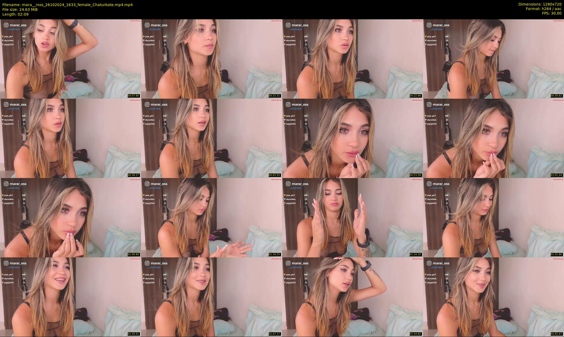 mara__ross — 3 minute Chaturbate female cam show recording, 720p, Oct 26, 2024