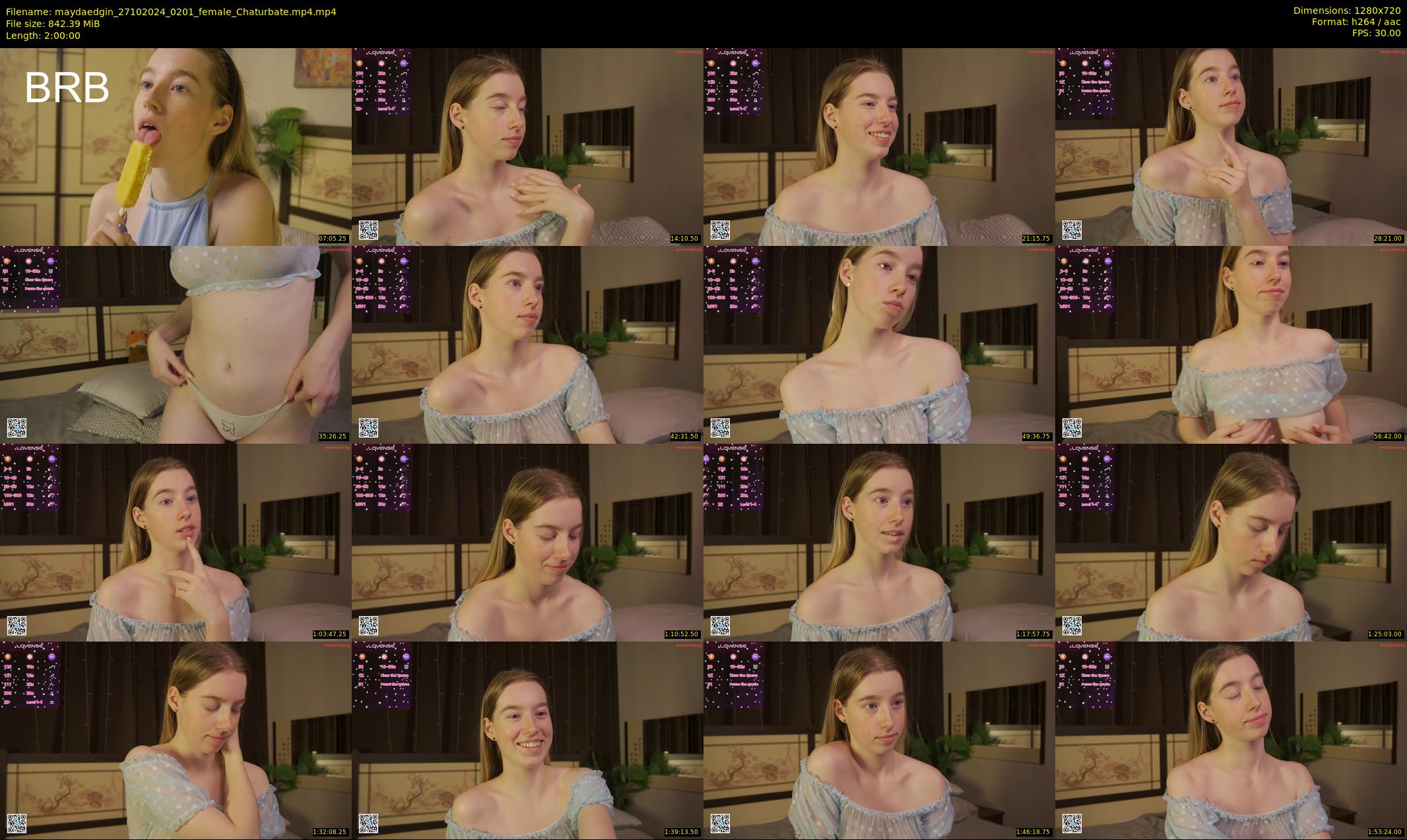 maydaedgin — 120 minute Chaturbate female cam show recording, 720p, Oct 27, 2024
