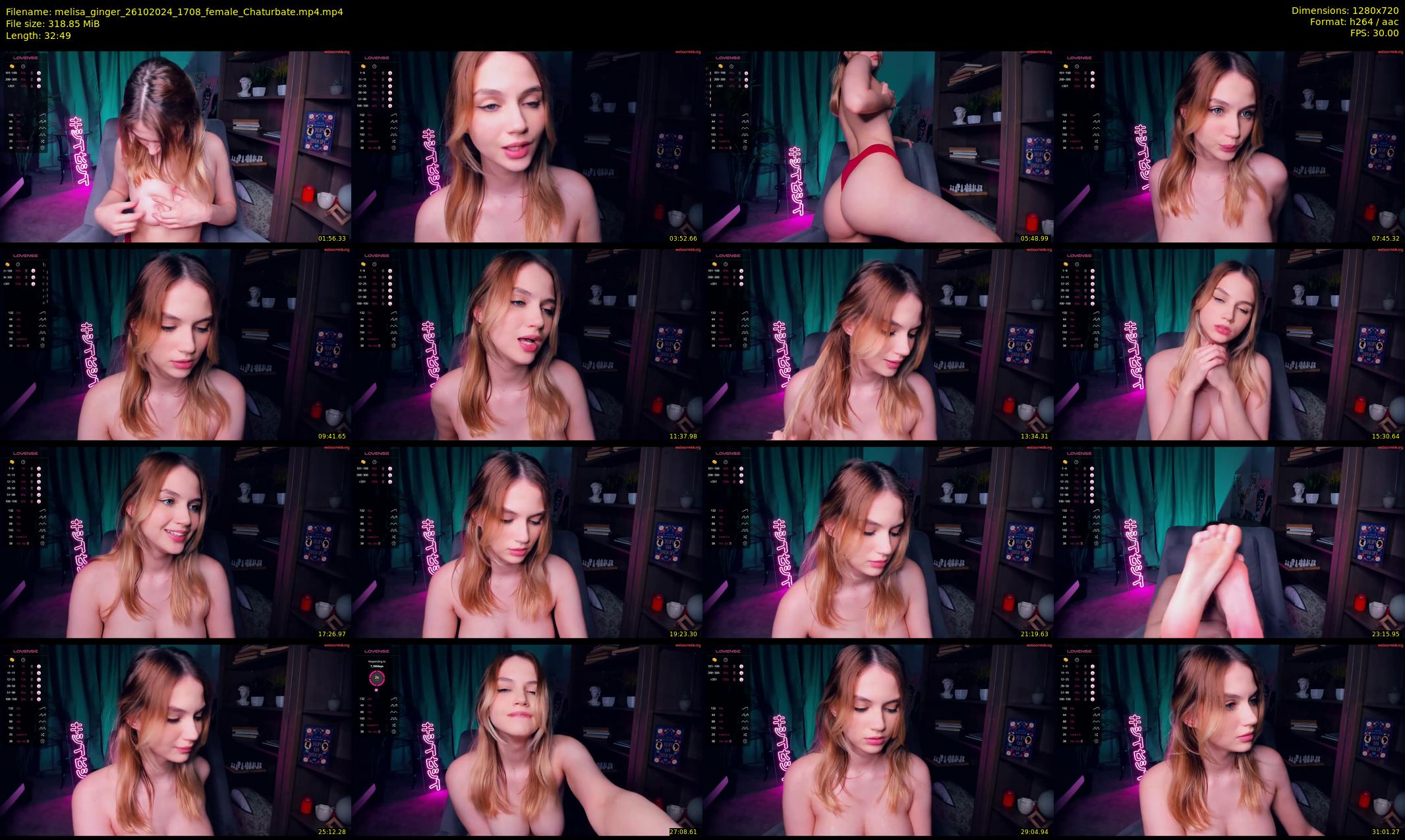 melisa_ginger — 33 minute Chaturbate female cam show recording, 720p, Oct 26, 2024